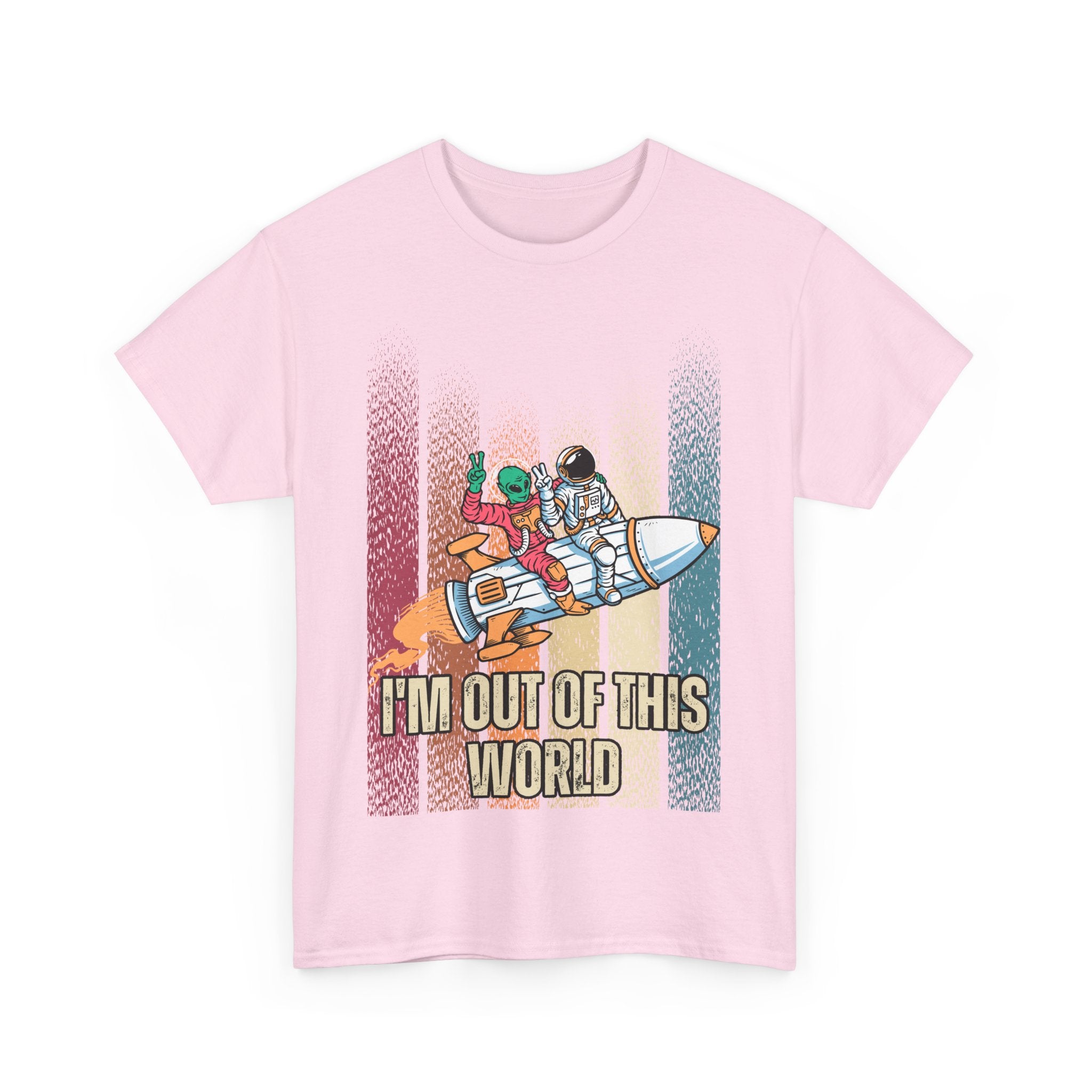 "I'm Out of This World" Space Adventure Shirt, Graphic Unisex Heavy Cotton Tee -