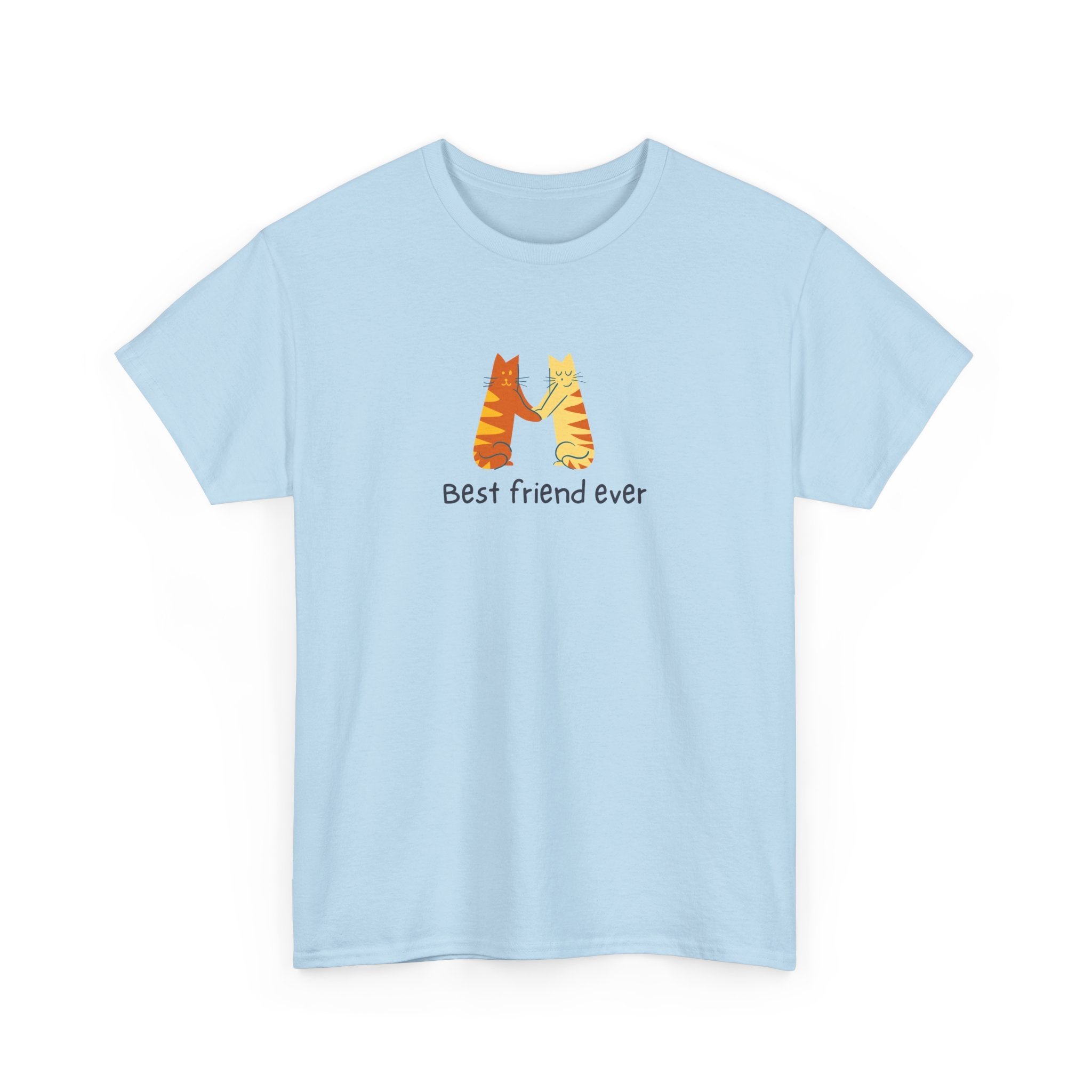 Best Friend Ever Unisex Heavy Cotton Tee - Cute Pet Illustration T-Shirt