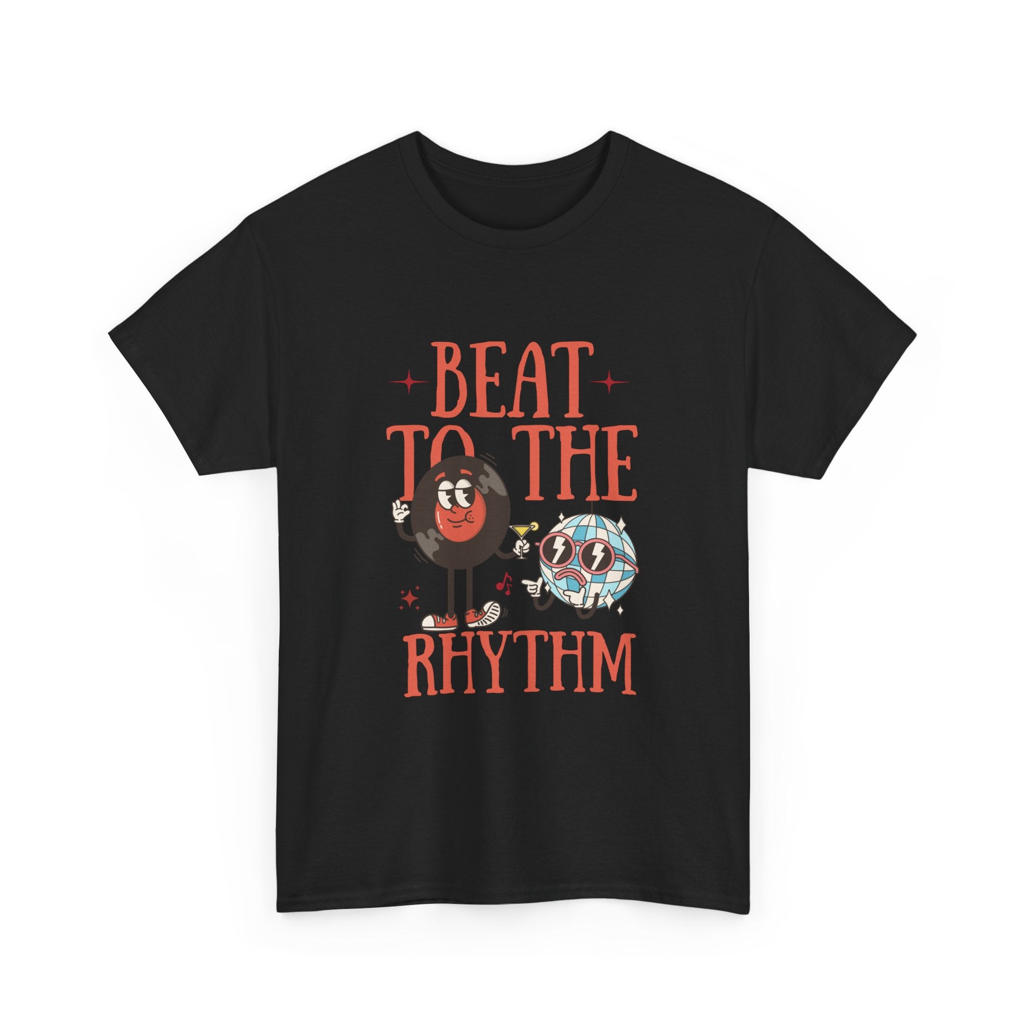 Beat to the Rhythm Unisex Heavy Cotton Tee - Fun Graphic Music T-Shirt