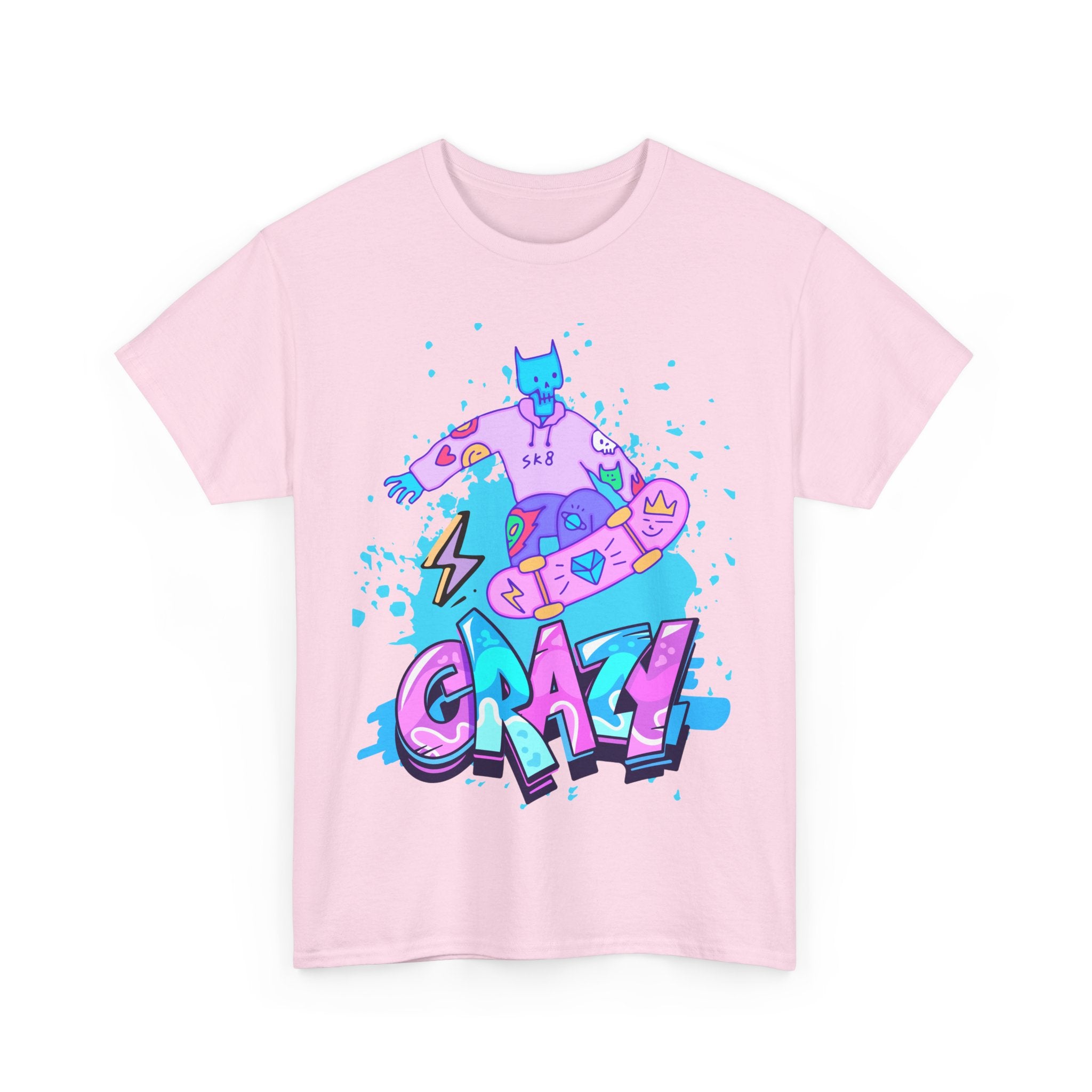 Crazy Cartoon Unisex Heavy Cotton Tee - Fun Graphic Shirt for Everyday Wear