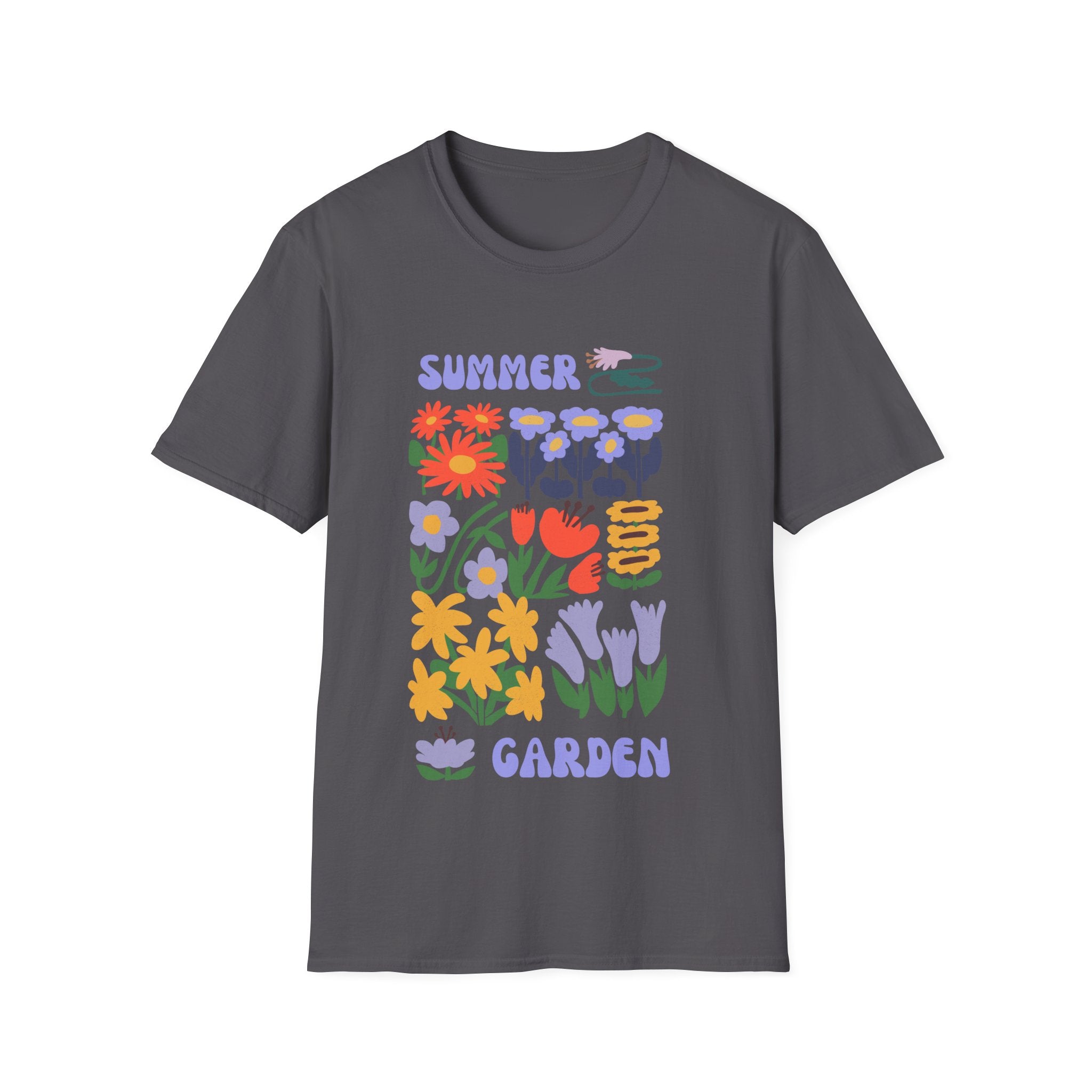 Summer Garden Unisex Softstyle T-Shirt - Floral Design for Nature Lovers