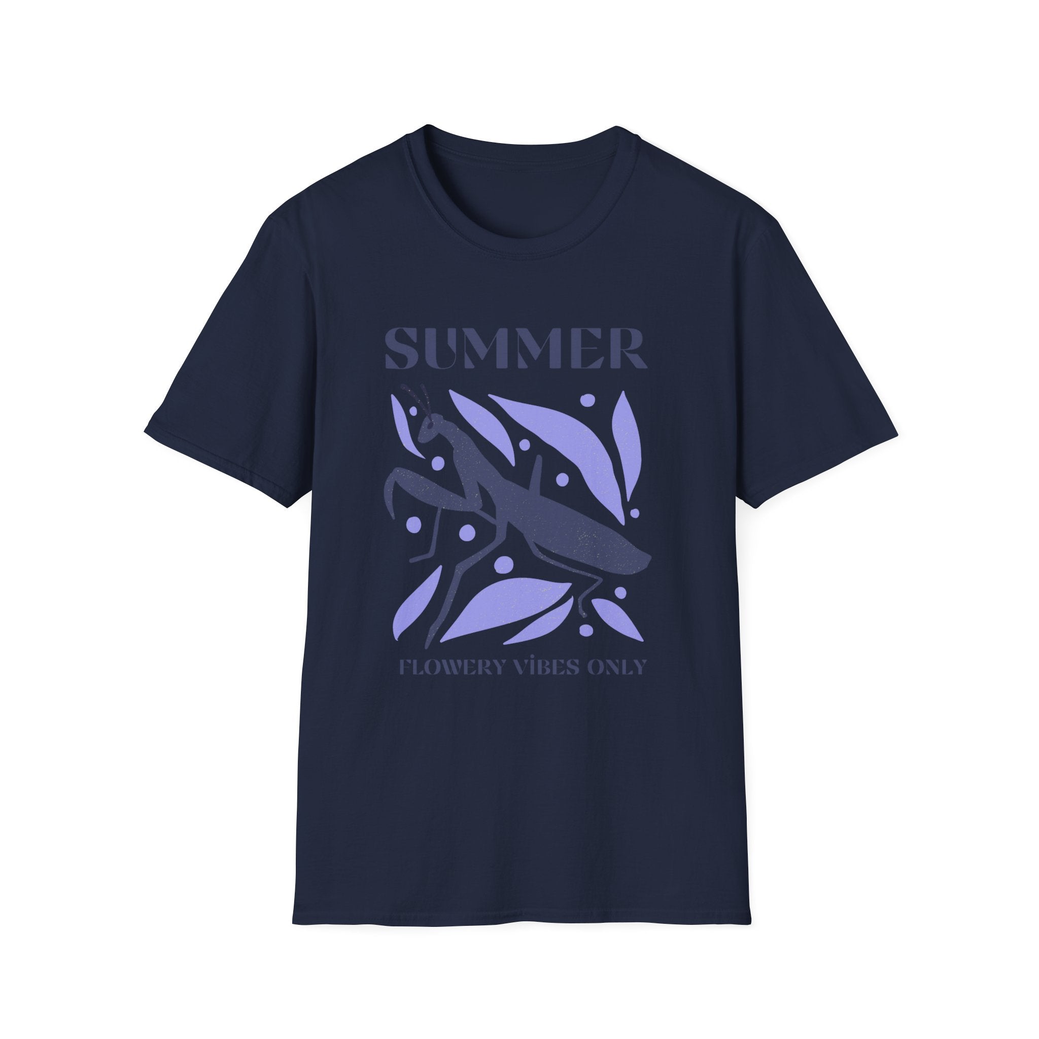 Summer Flower Vibes Unisex Softstyle T-Shirt
