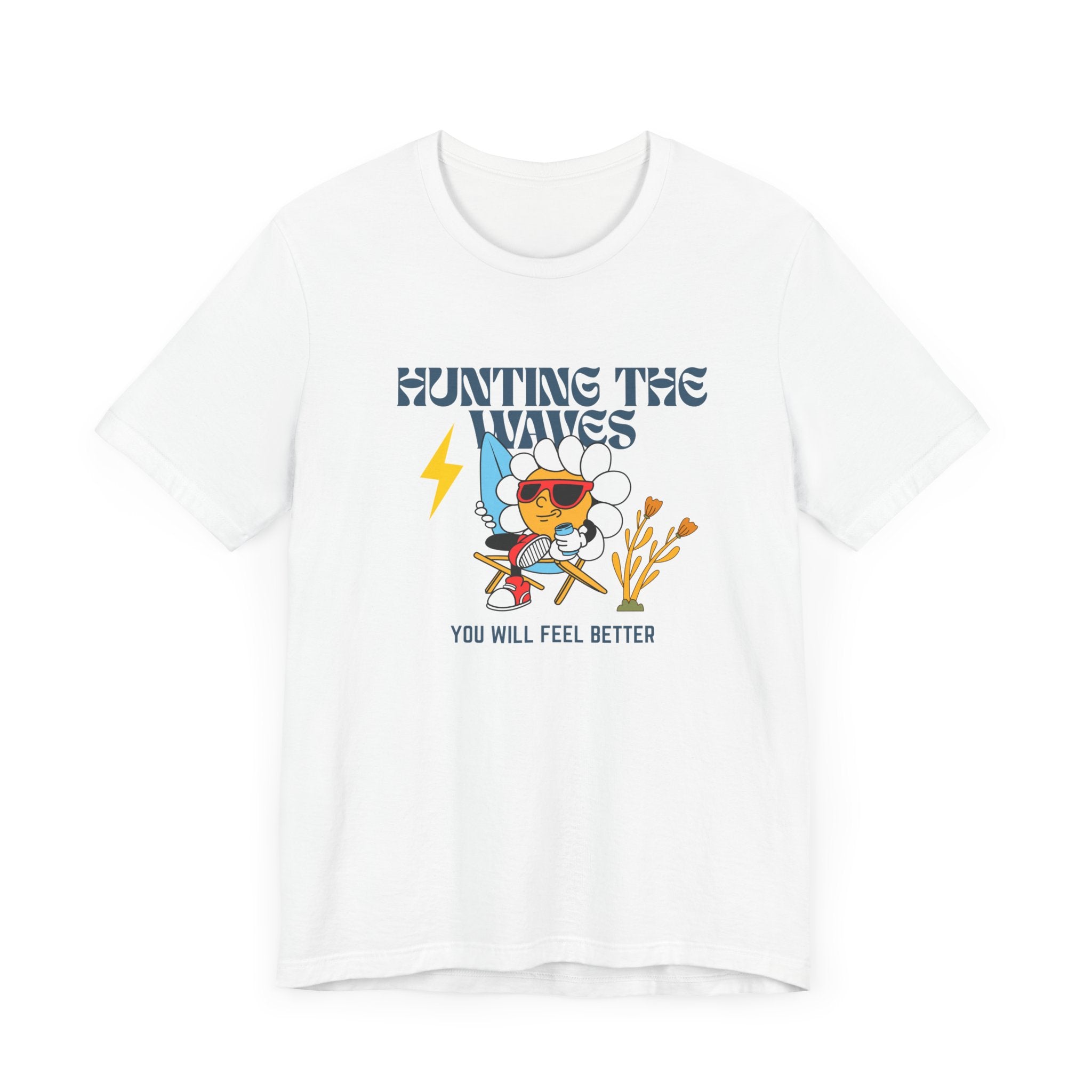 Hunting The Waves Graphic - Feel Better in Style-Surf Vibes Unisex Jersey T-shirt