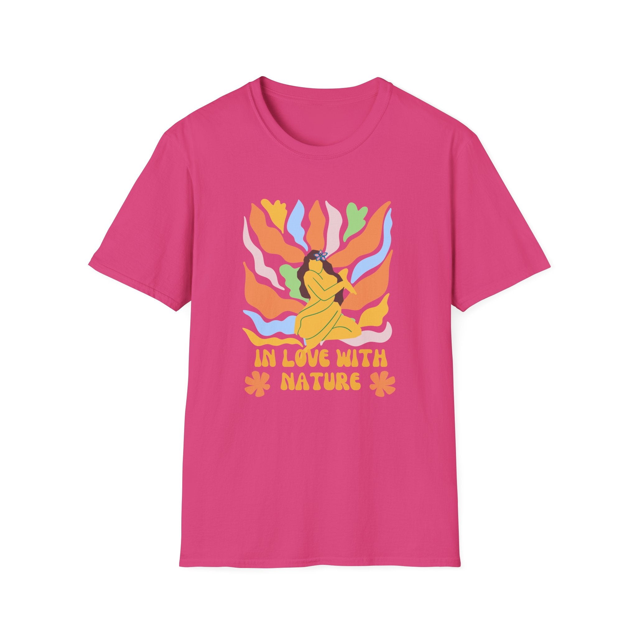 In Love With Nature,Eco-Friendly Tee,Unisex Softstyle T-Shirt