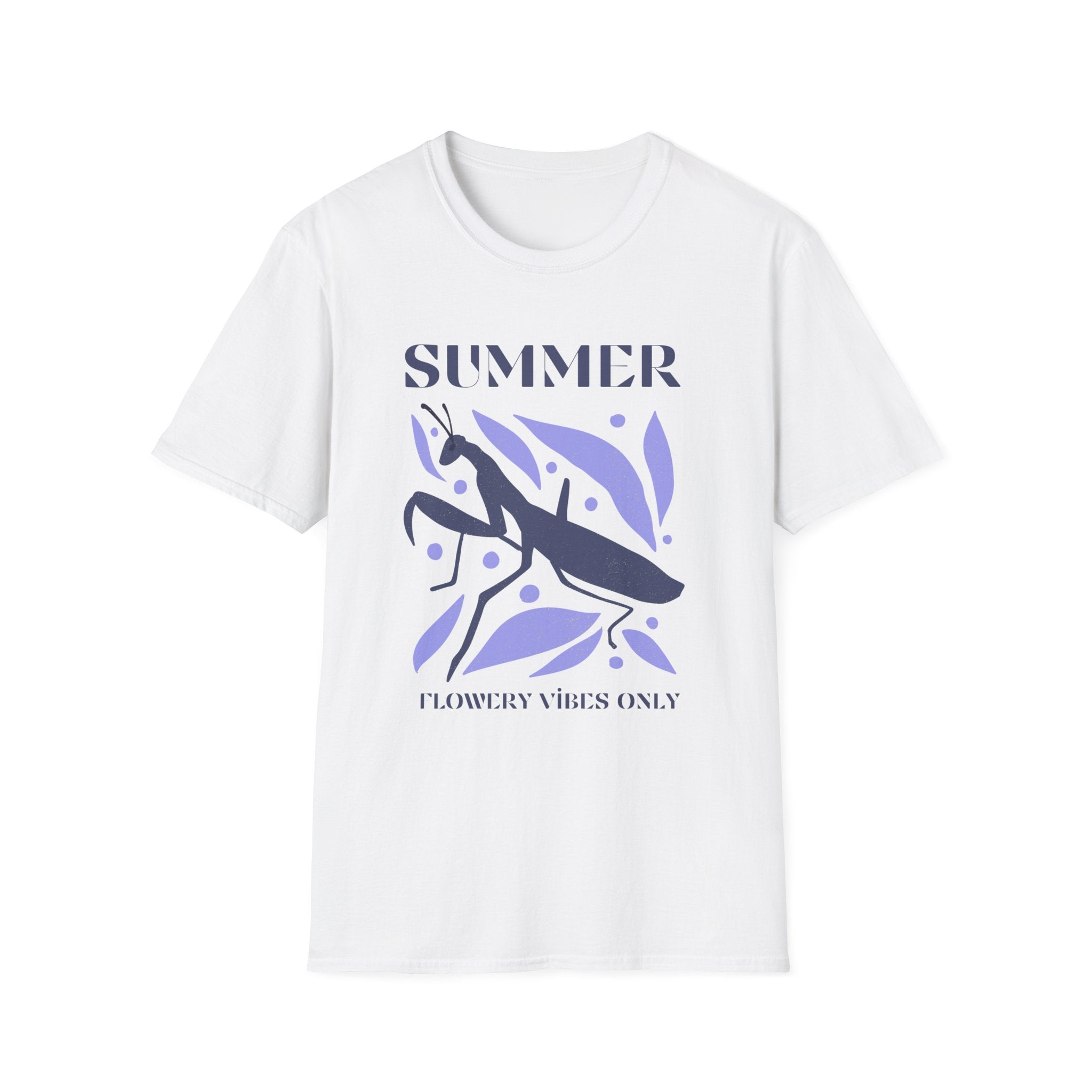 Summer Flower Vibes Unisex Softstyle T-Shirt