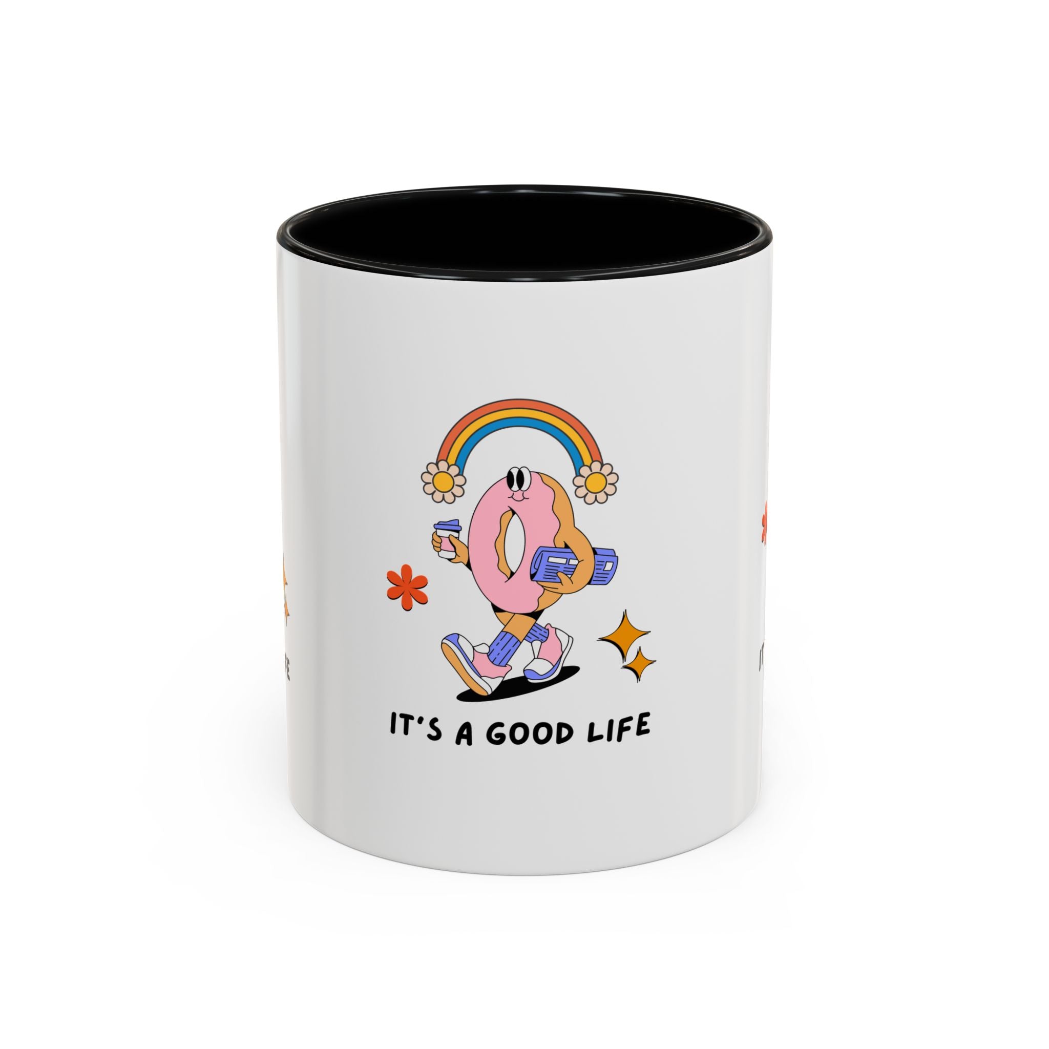 Whimsical Coffee Mug - "It's a Good Life" Design