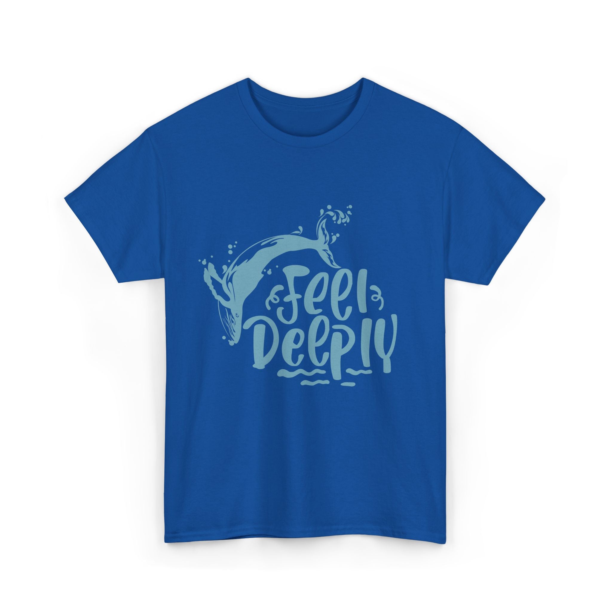 Feel Deeply Unisex Heavy Cotton Tee - Perfect for Ocean Lovers
