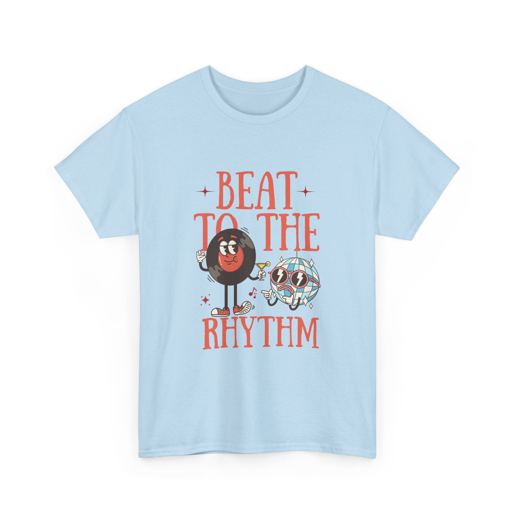 Beat to the Rhythm Unisex Heavy Cotton Tee - Fun Graphic Music T-Shirt