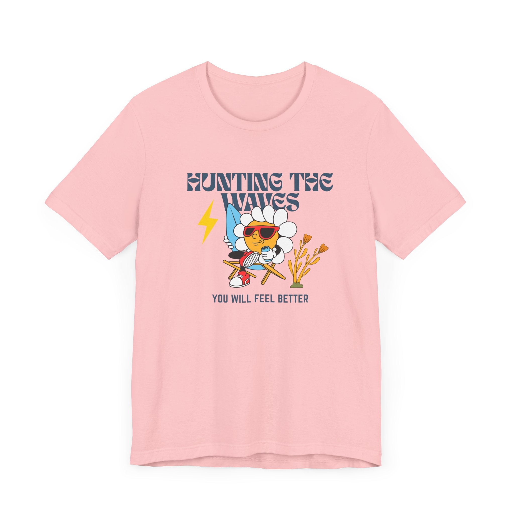 Hunting The Waves Graphic - Feel Better in Style-Surf Vibes Unisex Jersey T-shirt