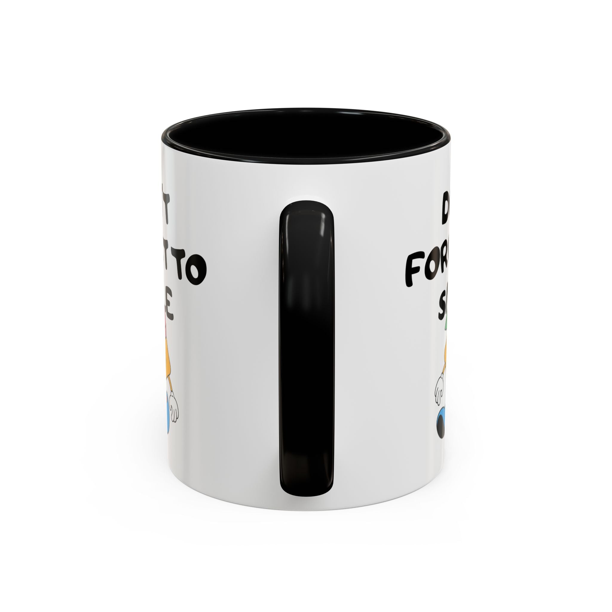 Don’t Forget to Smile Accent Coffee Mug - Fun Motivational 11oz & 15oz