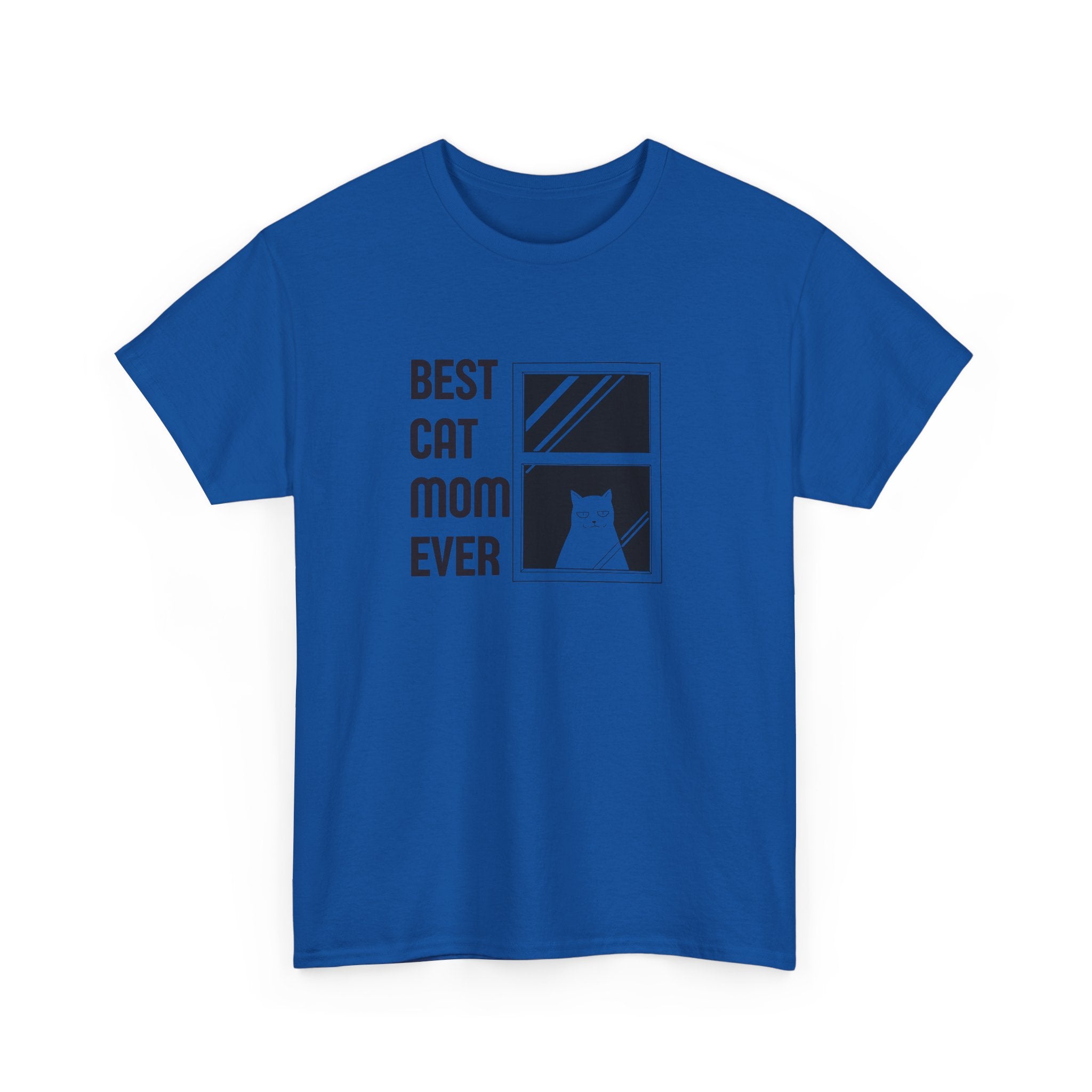 Best Cat Mom Ever Unisex Heavy Cotton Tee - Perfect Gift for Cat Lovers
