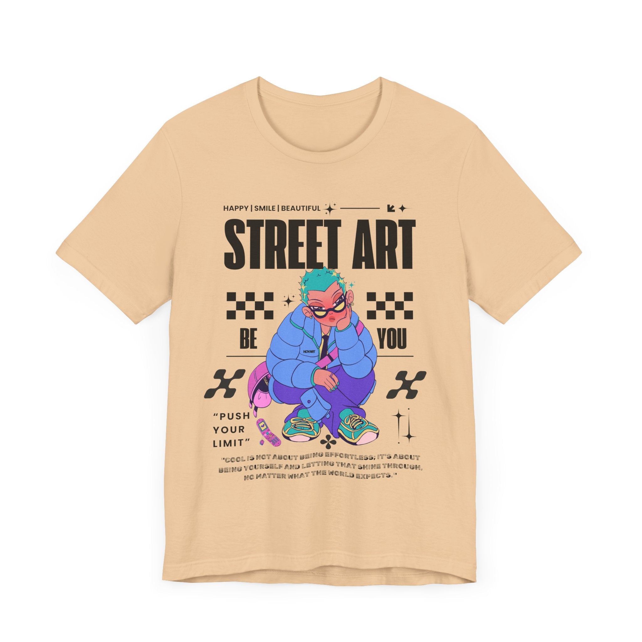 Street Art Inspiration Unisex Tee - Be You, Push Your Limit