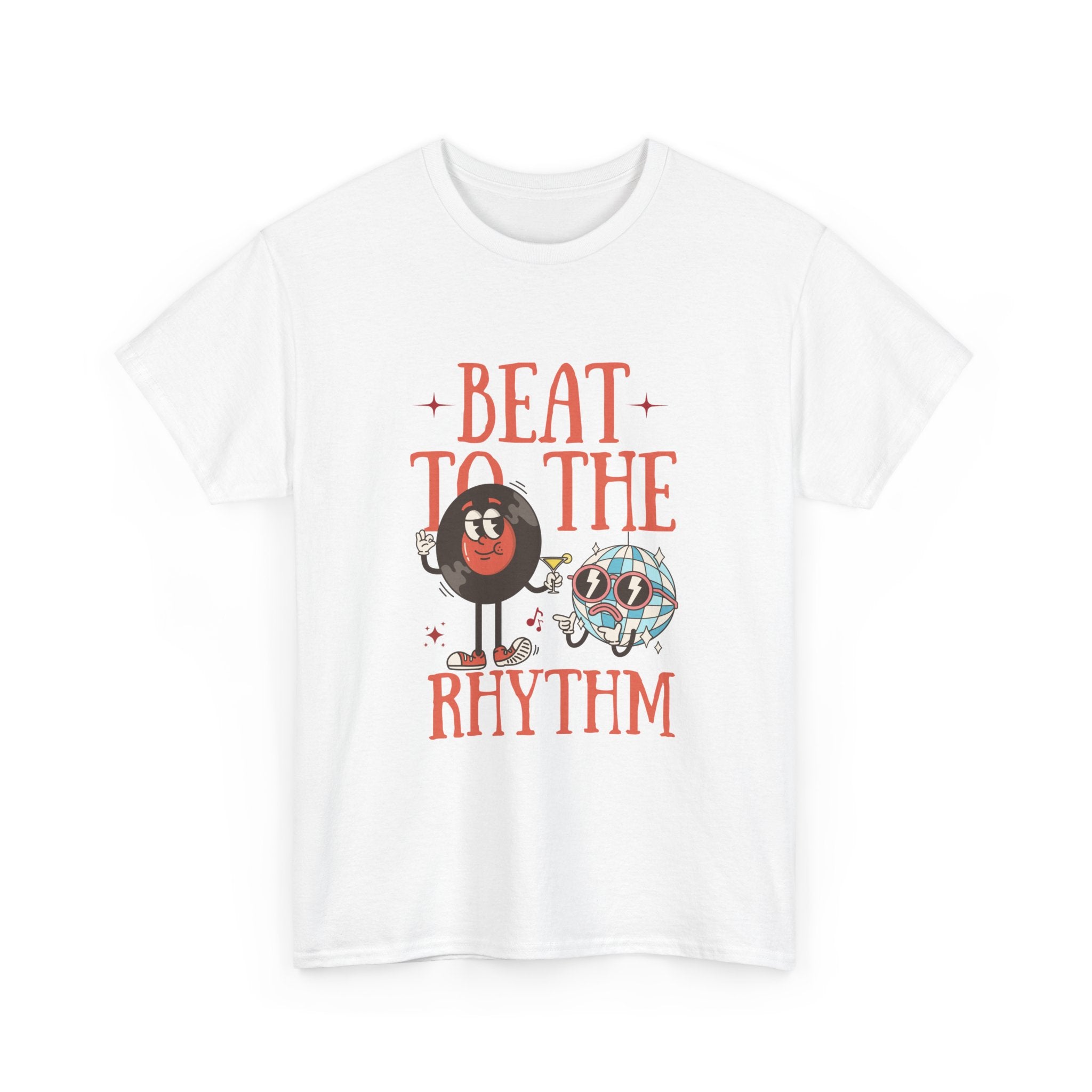 Beat to the Rhythm Unisex Heavy Cotton Tee - Fun Graphic Music T-Shirt