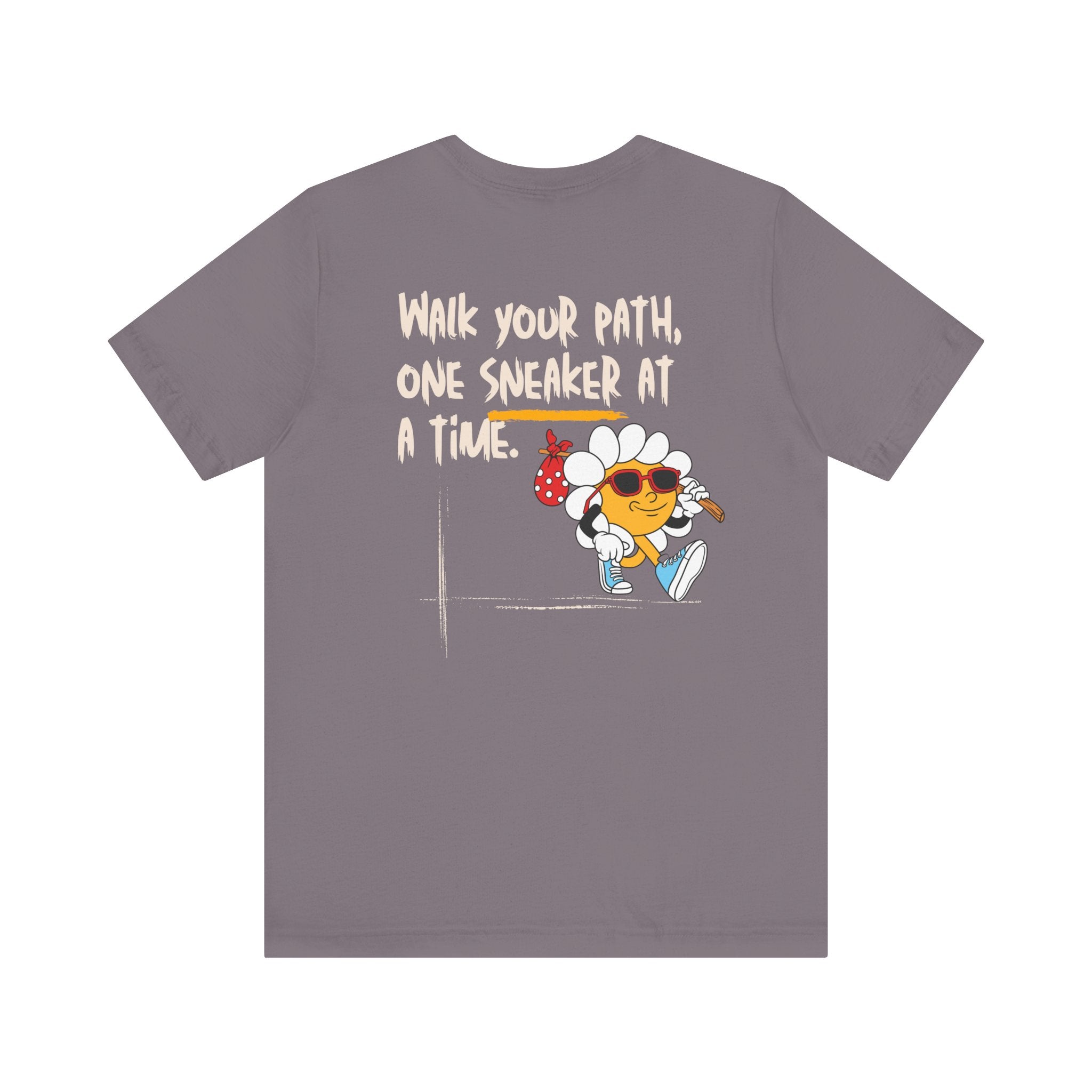 "Walk Your Path, One Sneaker at a Time" - Motivational Graphic T-Shirt