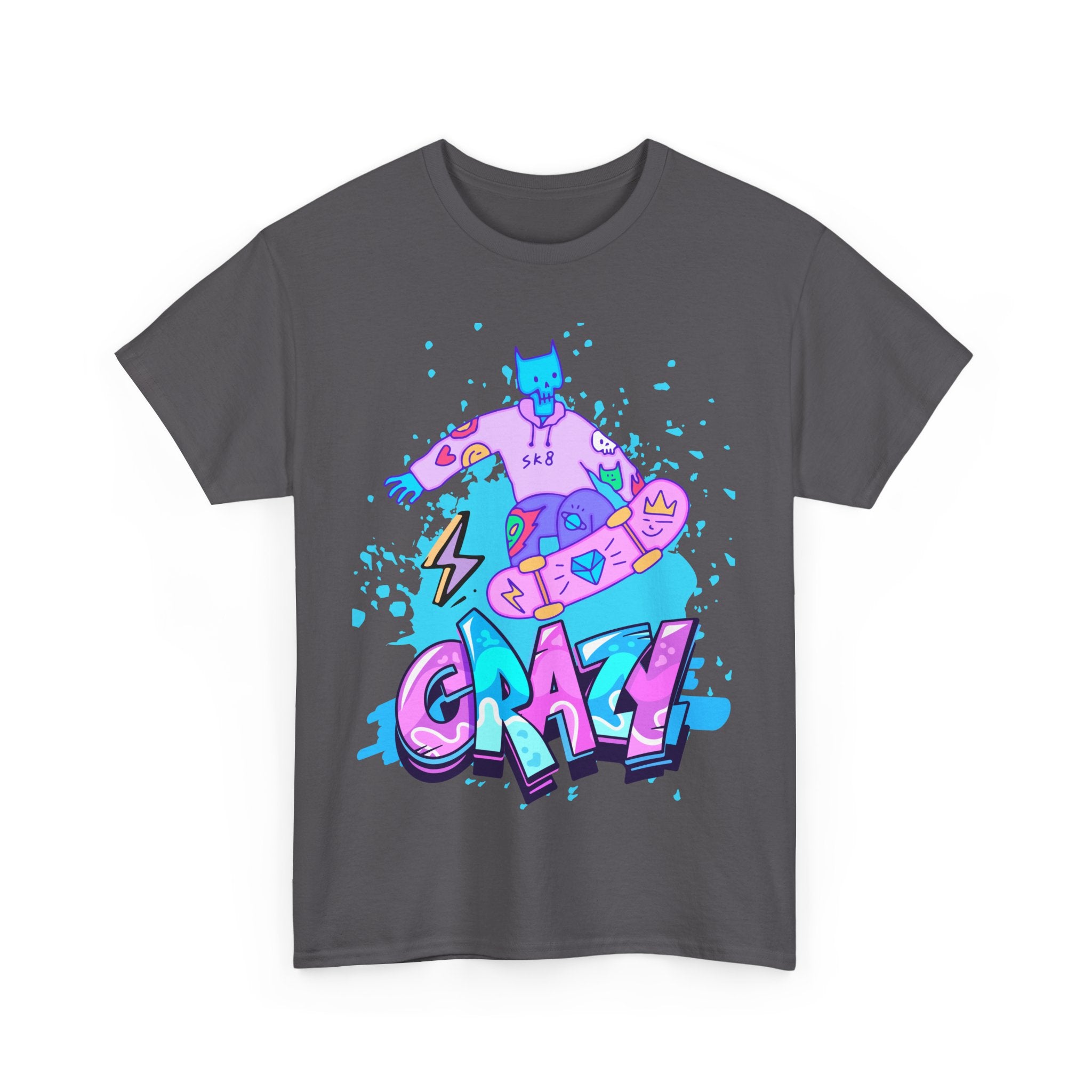 Crazy Cartoon Unisex Heavy Cotton Tee - Fun Graphic Shirt for Everyday Wear