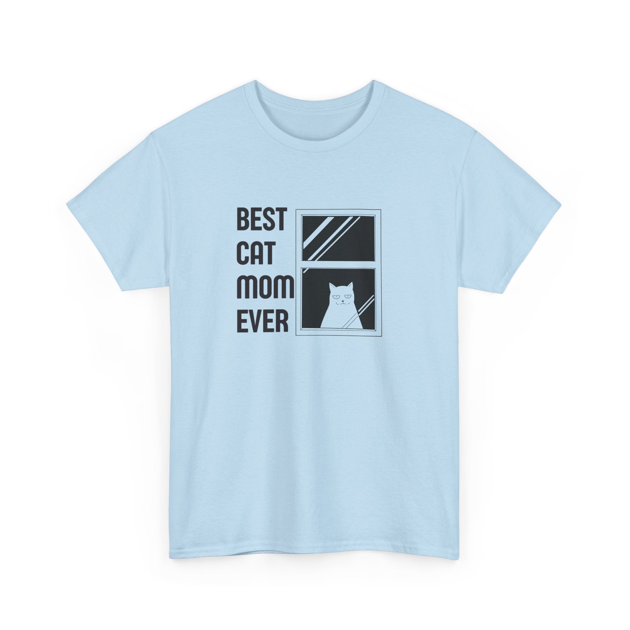 Best Cat Mom Ever Unisex Heavy Cotton Tee - Perfect Gift for Cat Lovers
