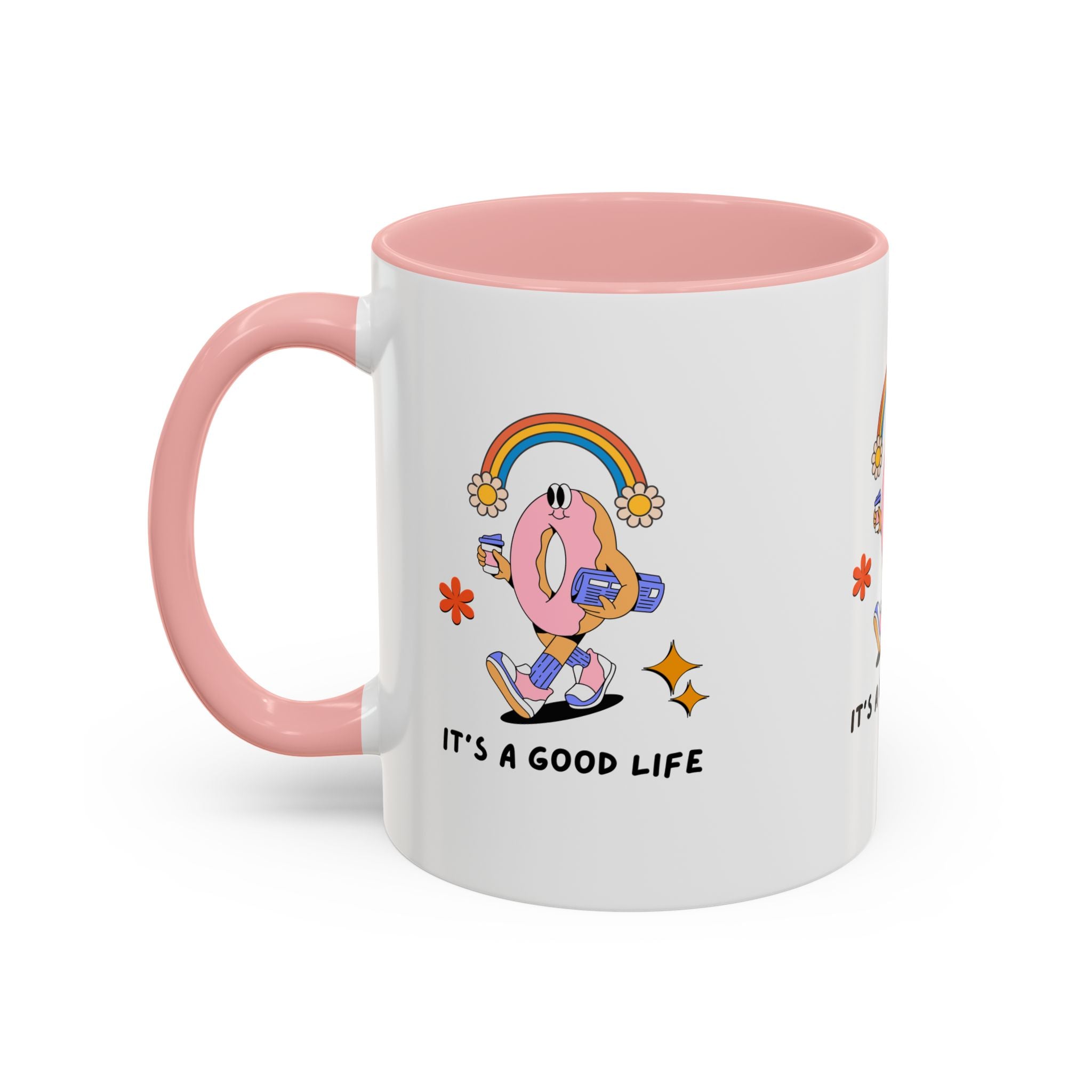 Whimsical Coffee Mug - "It's a Good Life" Design