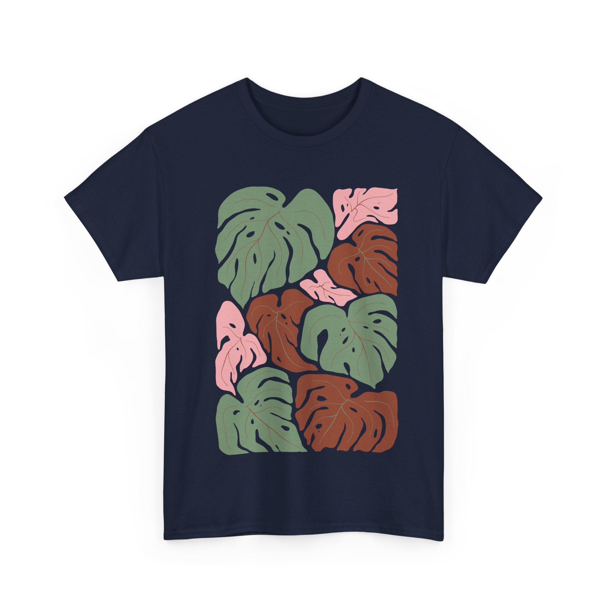 Tropical Leaf Unisex Heavy Cotton Tee - Casual Summer Wear