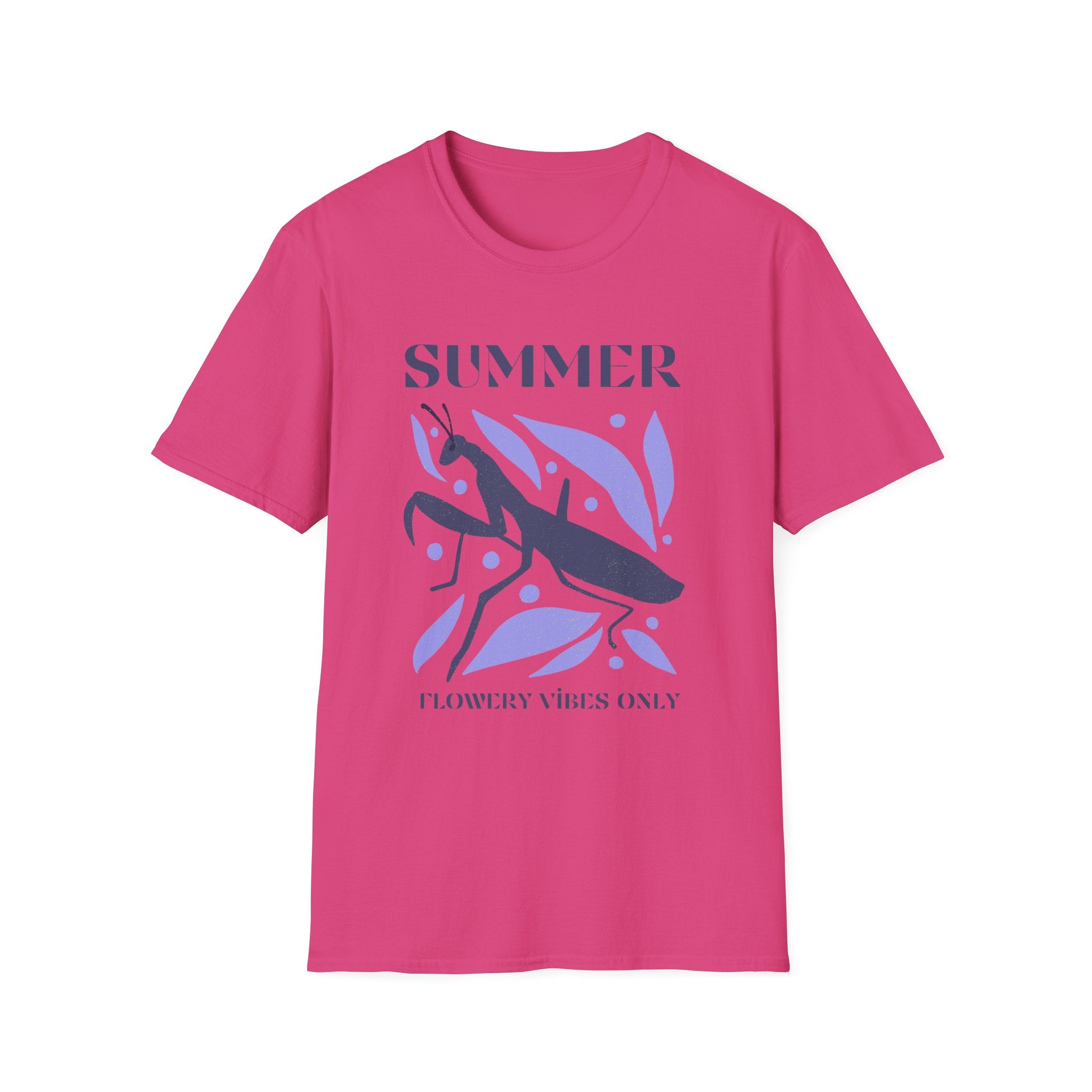 Summer Flower Vibes Unisex Softstyle T-Shirt