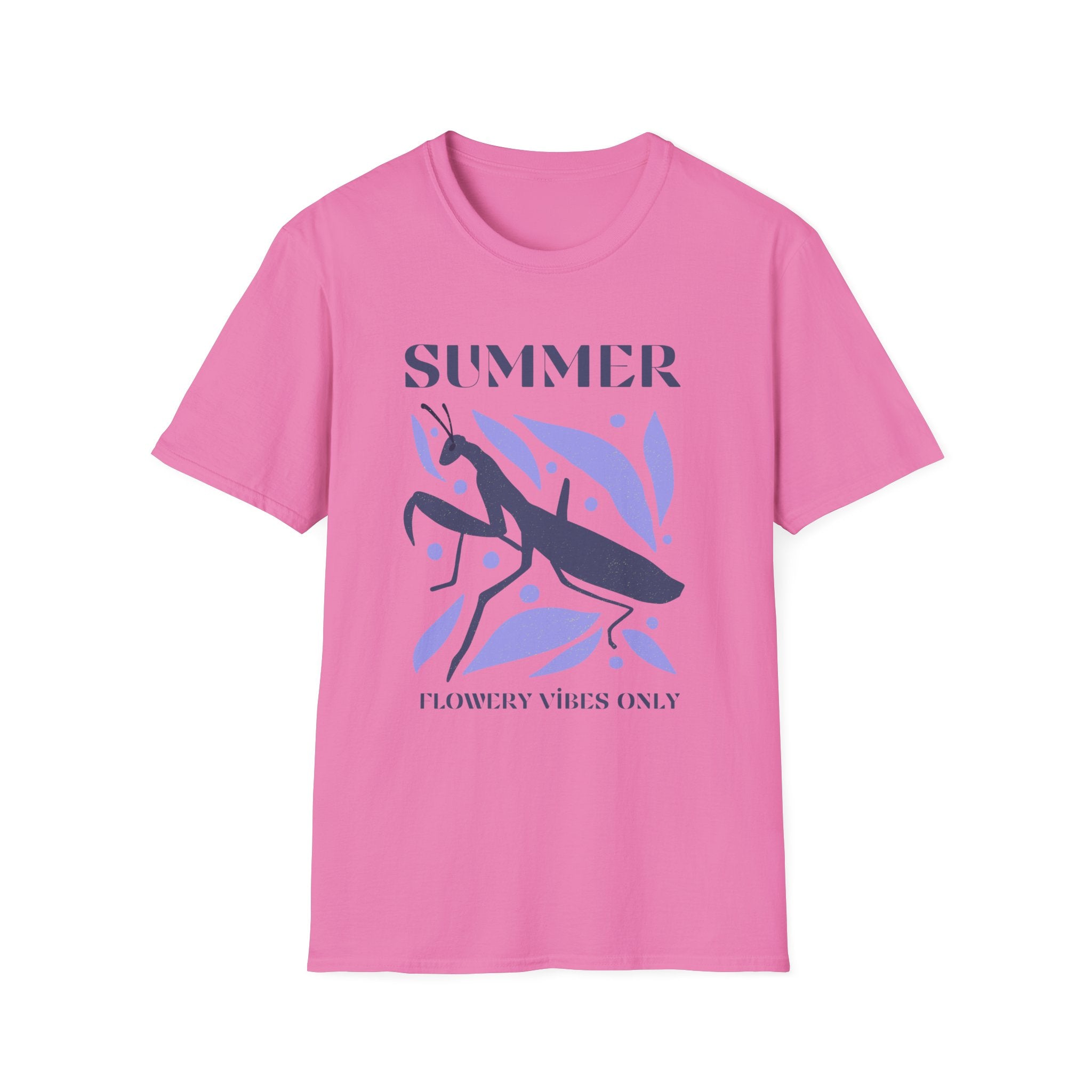 Summer Flower Vibes Unisex Softstyle T-Shirt