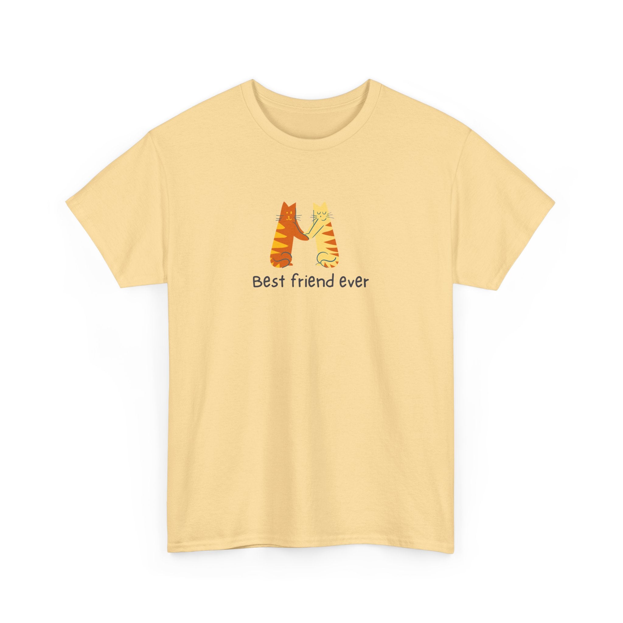 Best Friend Ever Unisex Heavy Cotton Tee - Cute Pet Illustration T-Shirt