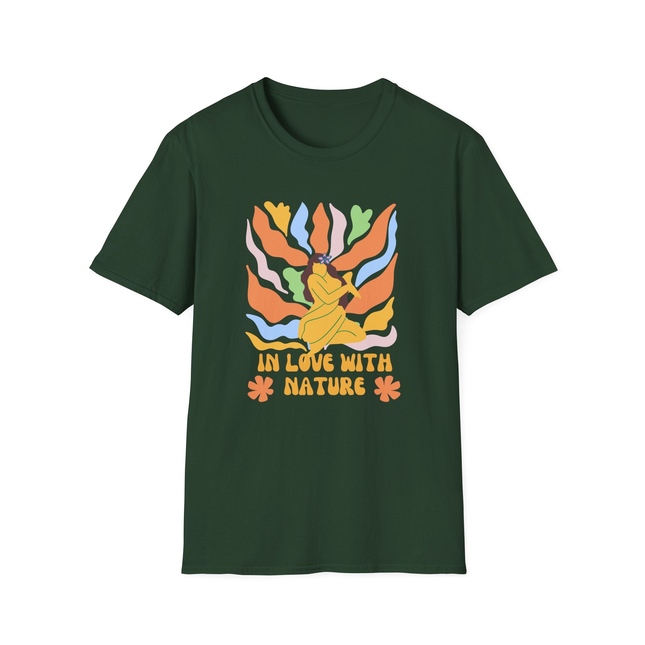 In Love With Nature,Eco-Friendly Tee,Unisex Softstyle T-Shirt