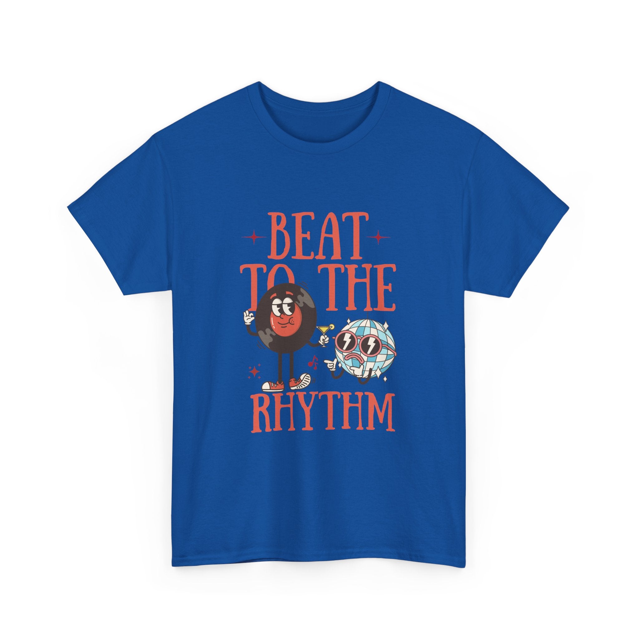 Beat to the Rhythm Unisex Heavy Cotton Tee - Fun Graphic Music T-Shirt