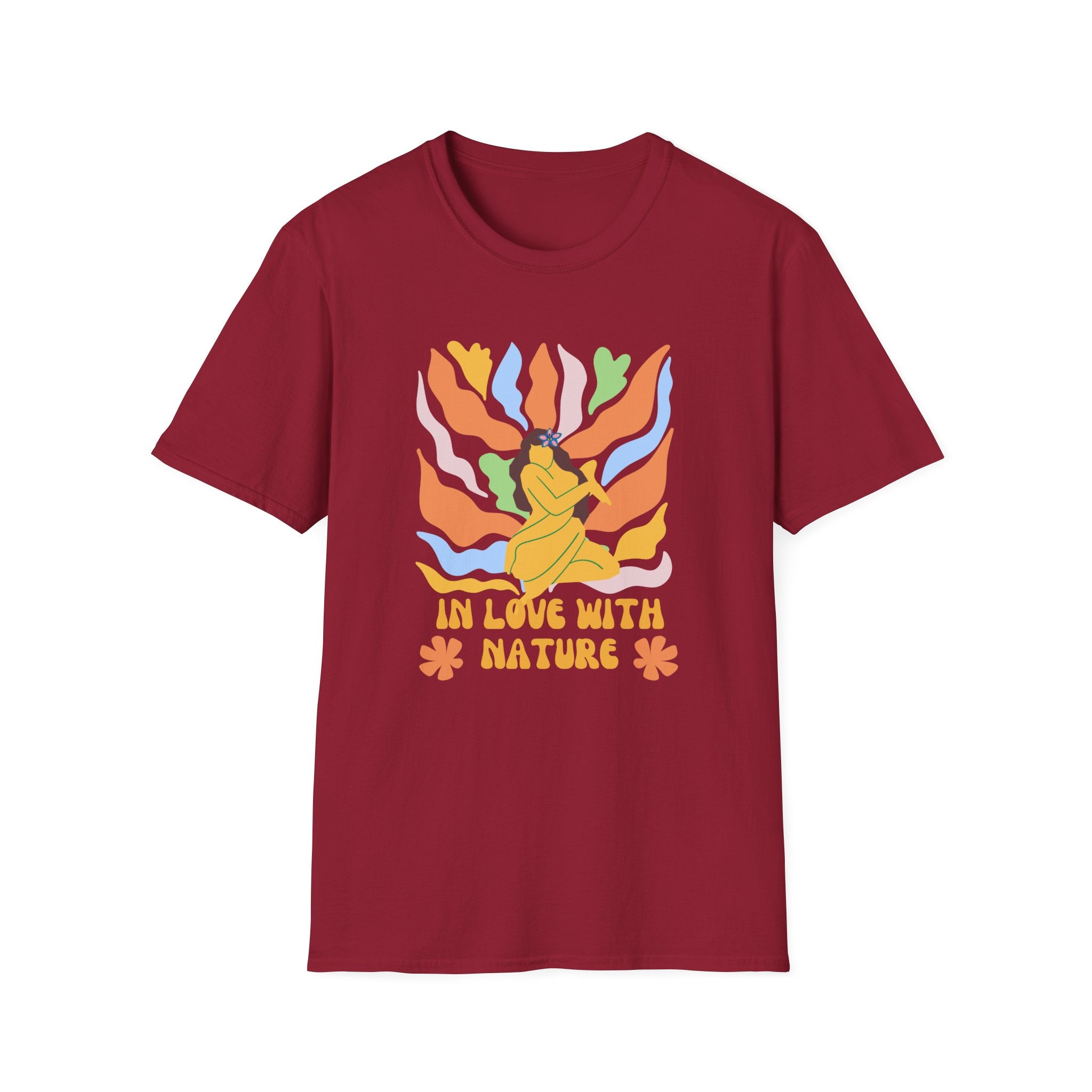 In Love With Nature,Eco-Friendly Tee,Unisex Softstyle T-Shirt