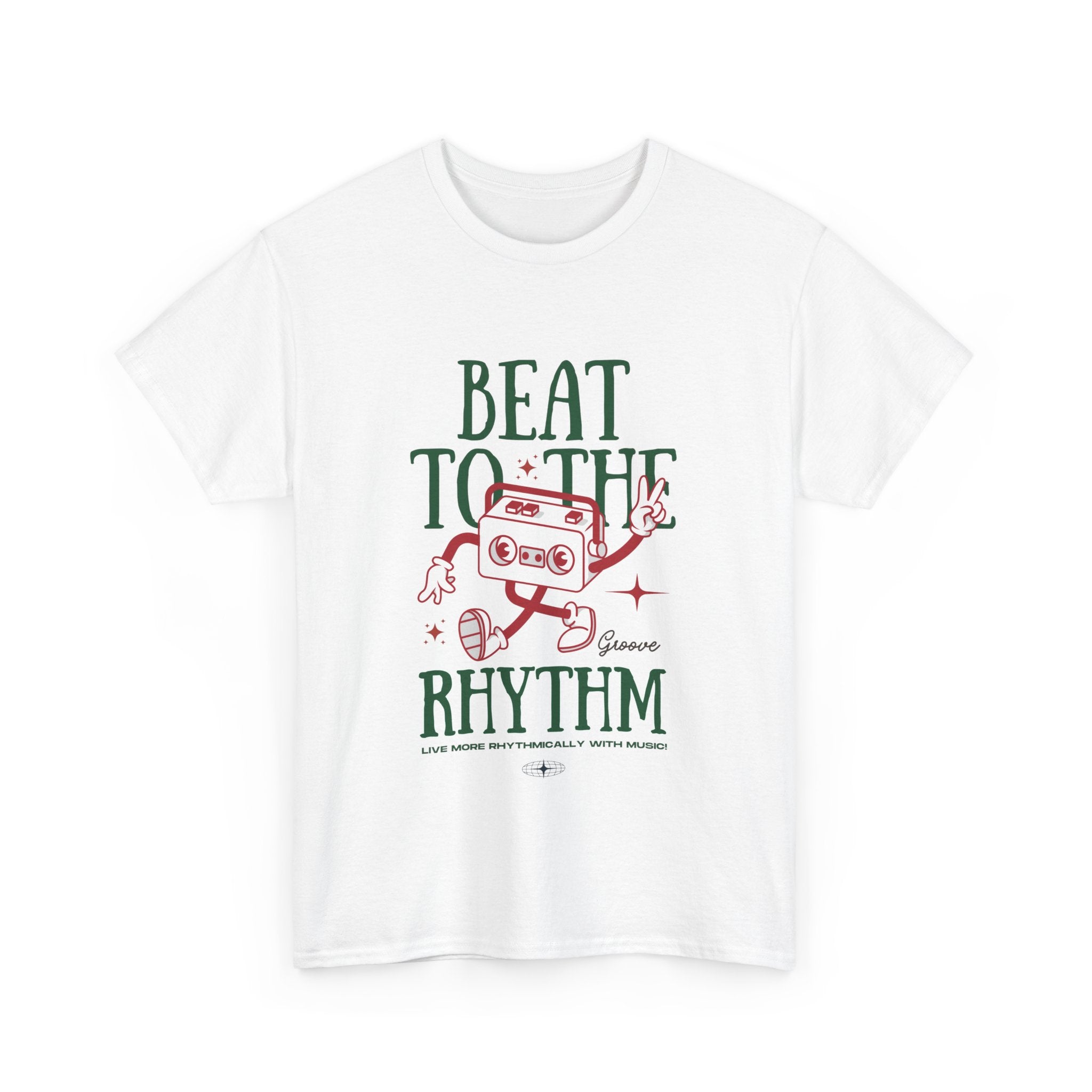 Beat to the Rhythm - Fun Music Graphic T-Shirt for Music Lovers