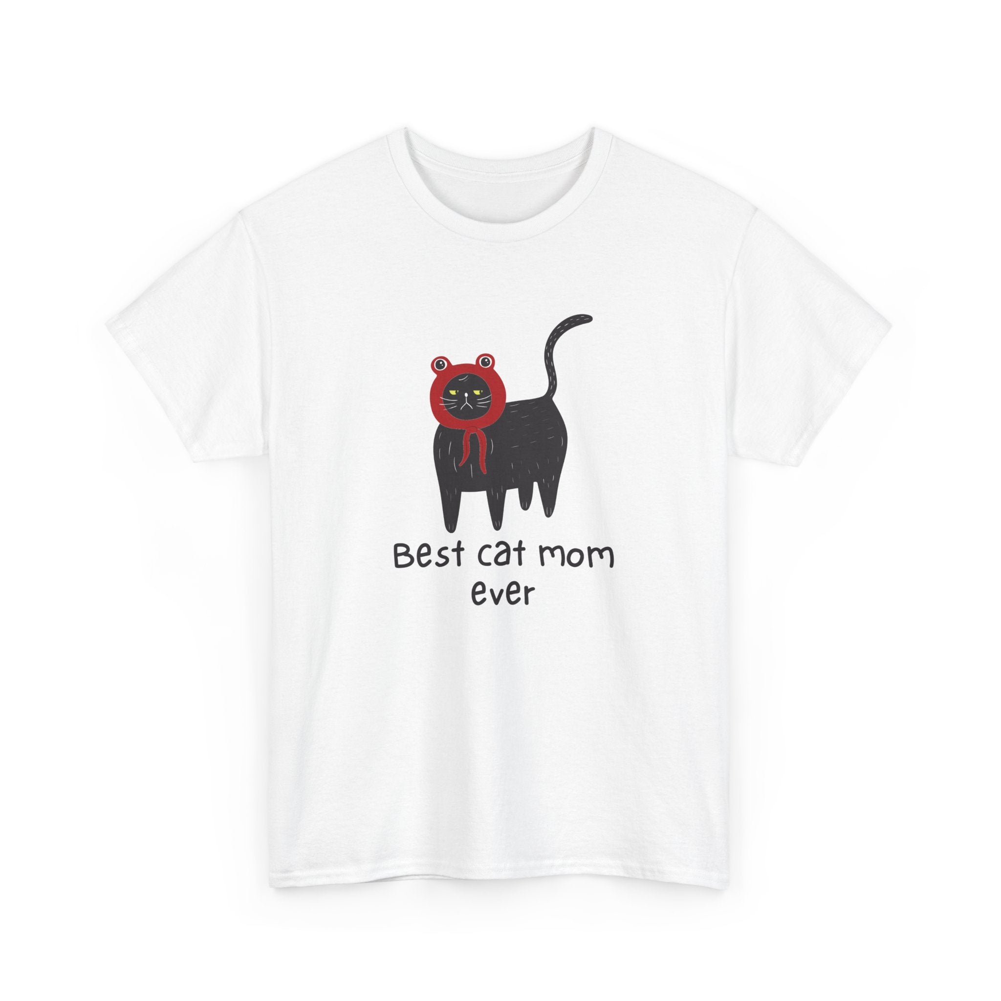 Best Cat Mom Ever Unisex Heavy Cotton Tee - Fun Gift for Cat Lovers