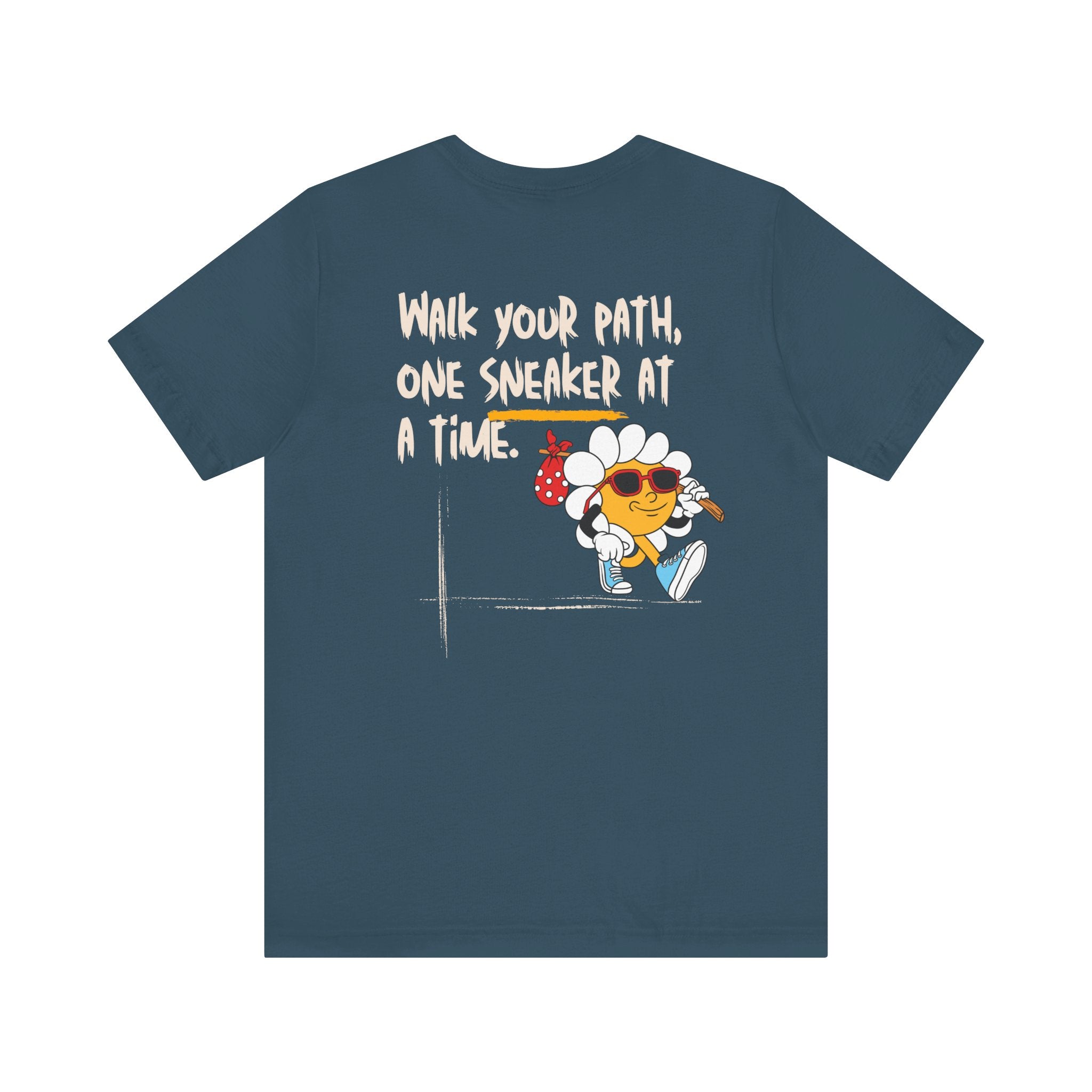 "Walk Your Path, One Sneaker at a Time" - Motivational Graphic T-Shirt
