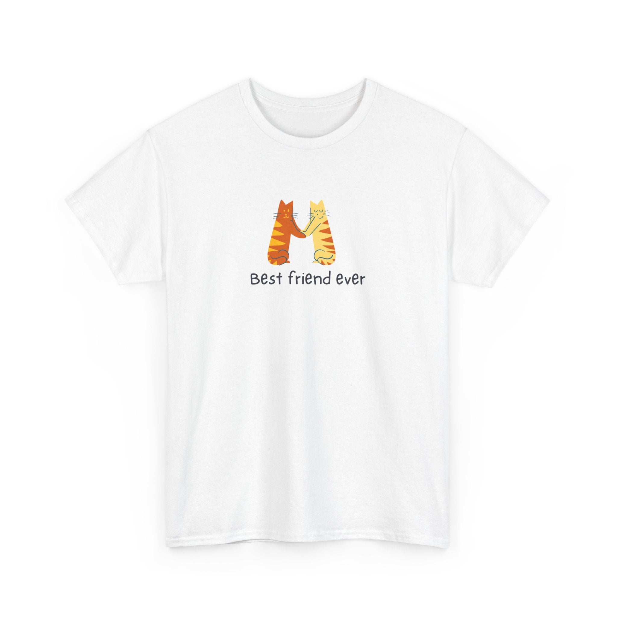 Best Friend Ever Unisex Heavy Cotton Tee - Cute Pet Illustration T-Shirt