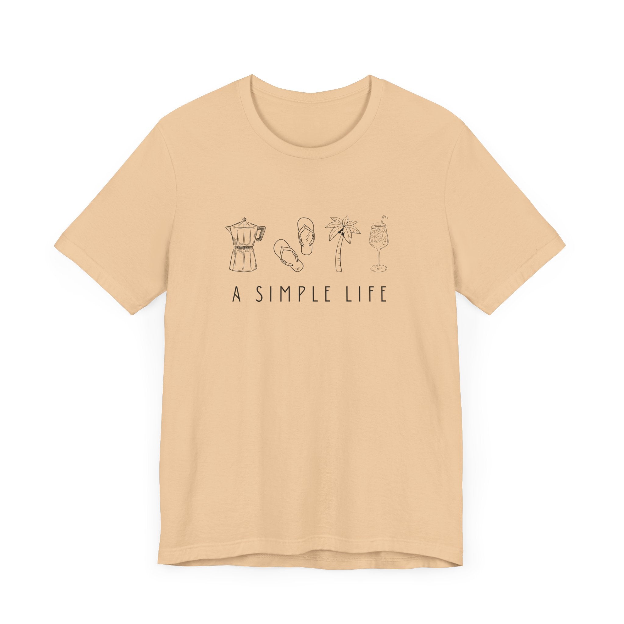 A Simple Life Unisex Jersey Tee - Relaxed Fit Casual T-Shirt