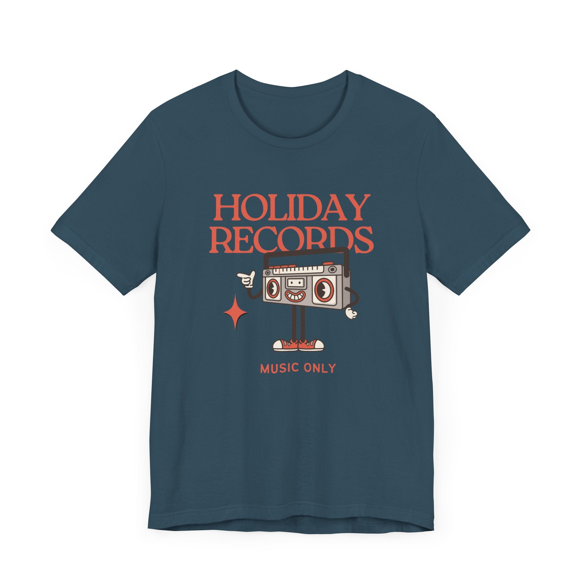 Holiday Records Music Only Unisex Tee - Retro Vibe T-Shirt for Music Lovers