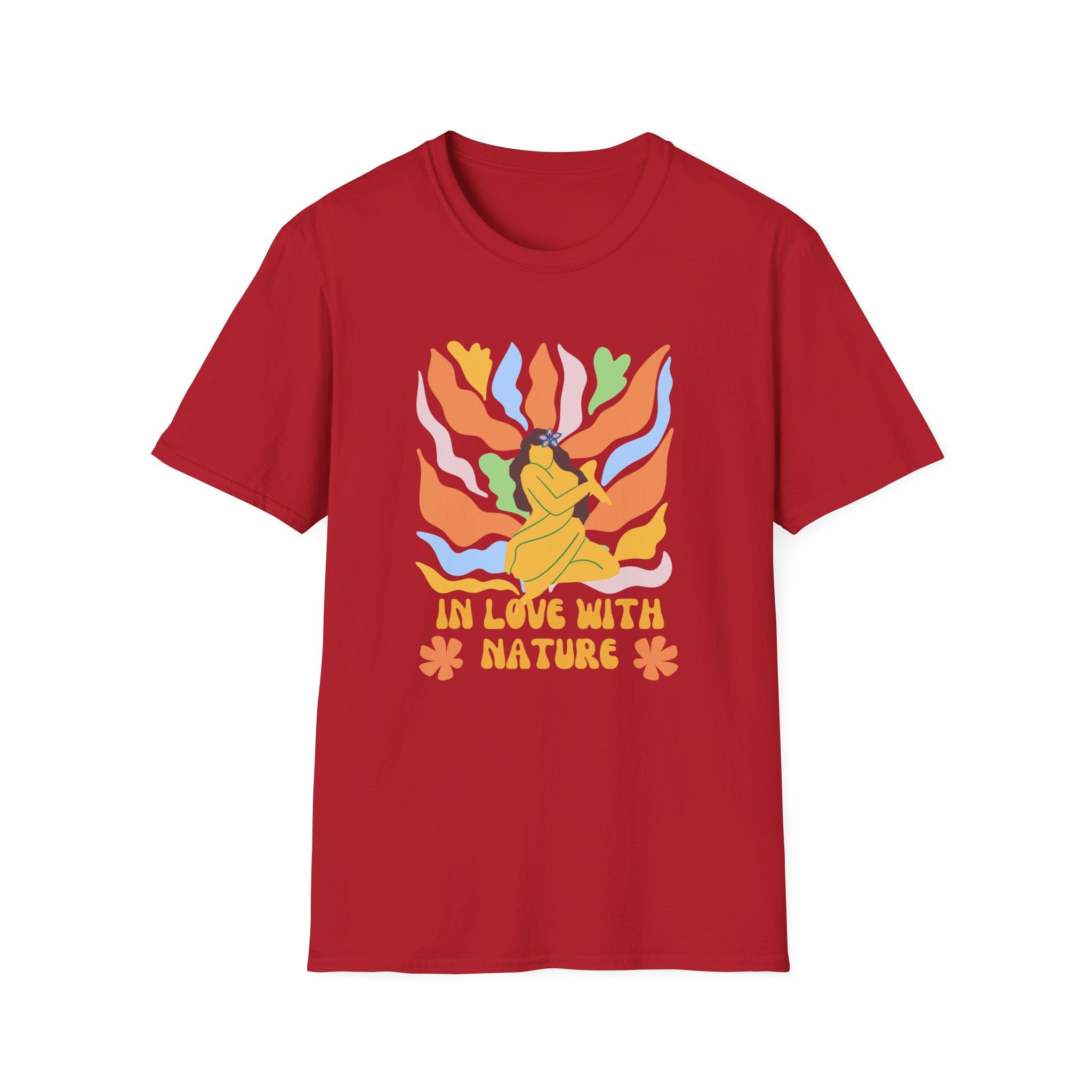 In Love With Nature,Eco-Friendly Tee,Unisex Softstyle T-Shirt