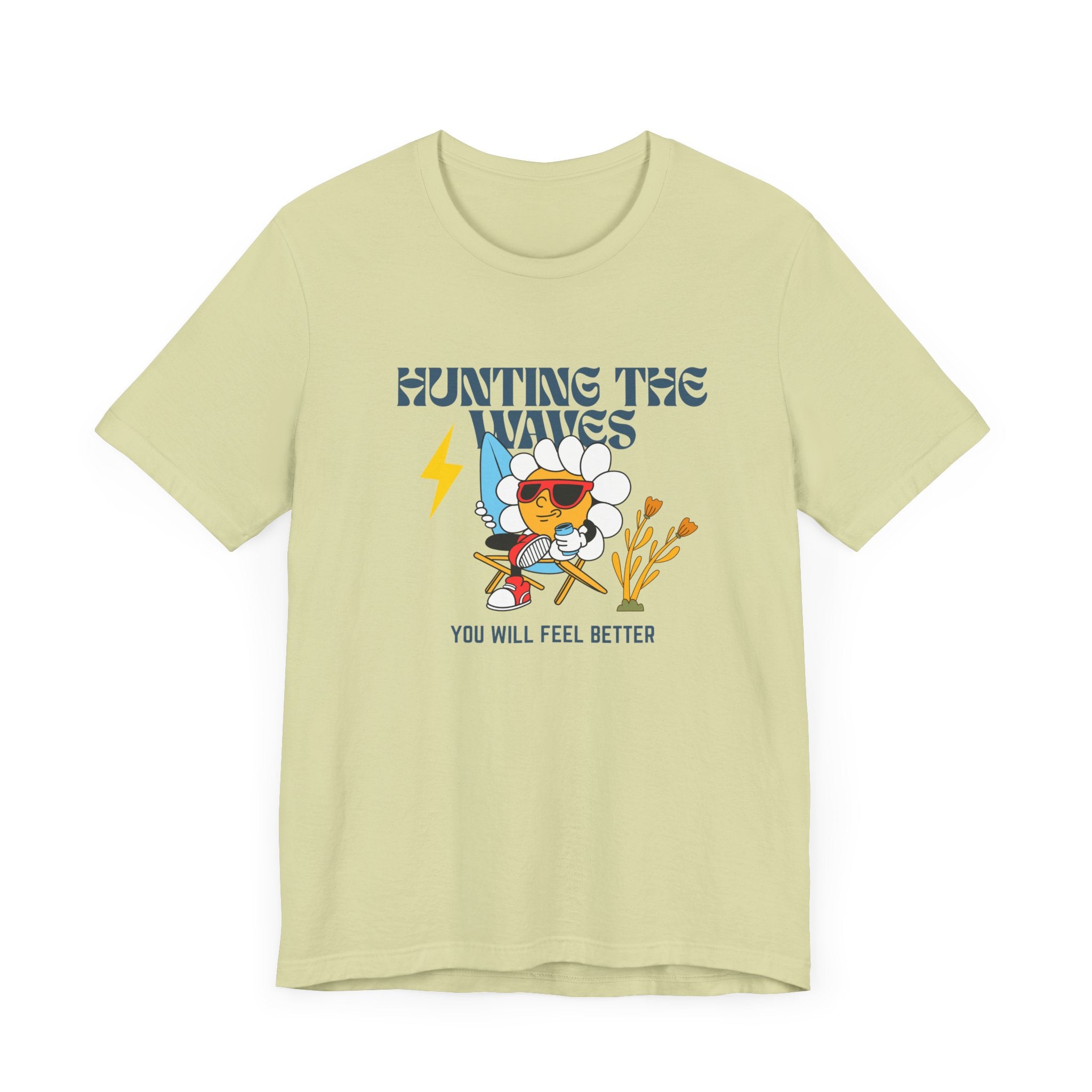 Hunting The Waves Graphic - Feel Better in Style-Surf Vibes Unisex Jersey T-shirt