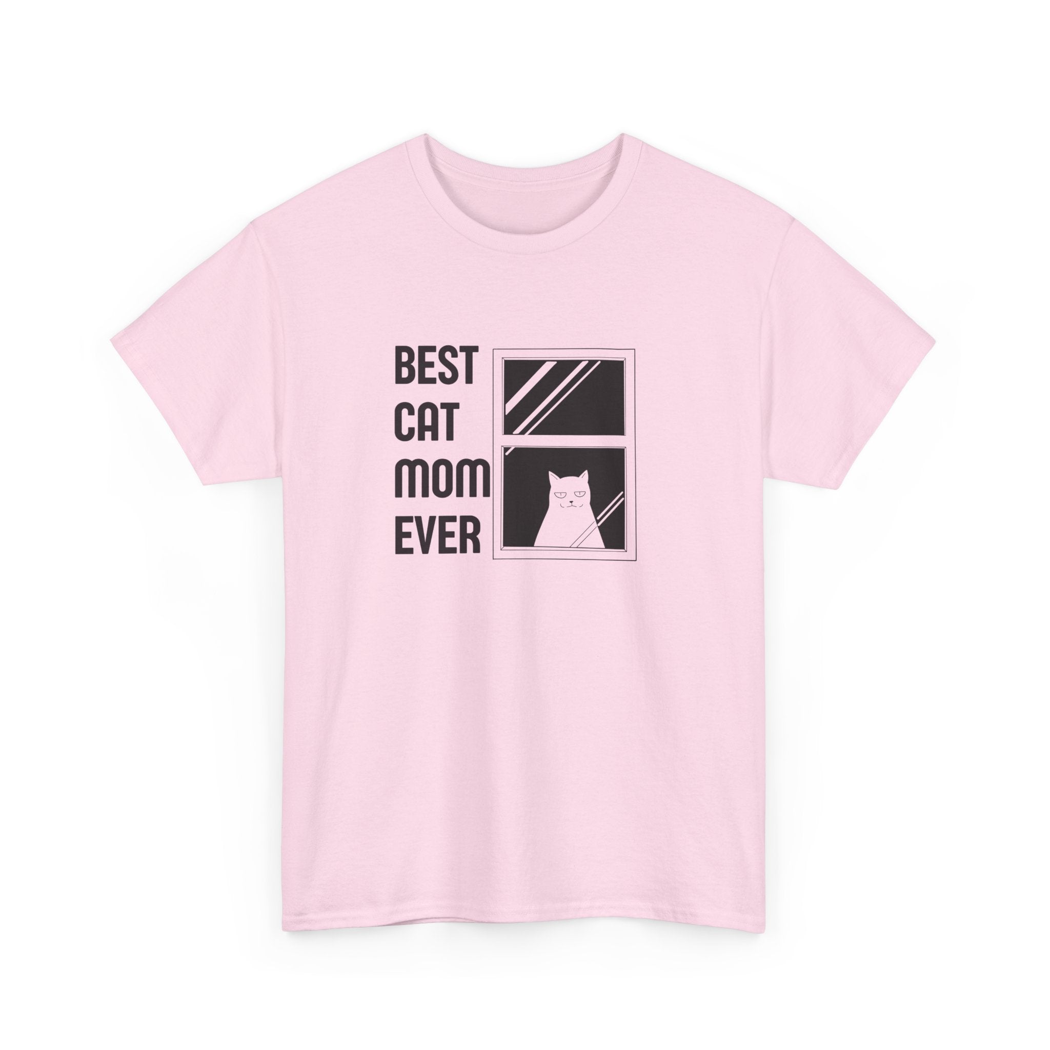 Best Cat Mom Ever Unisex Heavy Cotton Tee - Perfect Gift for Cat Lovers