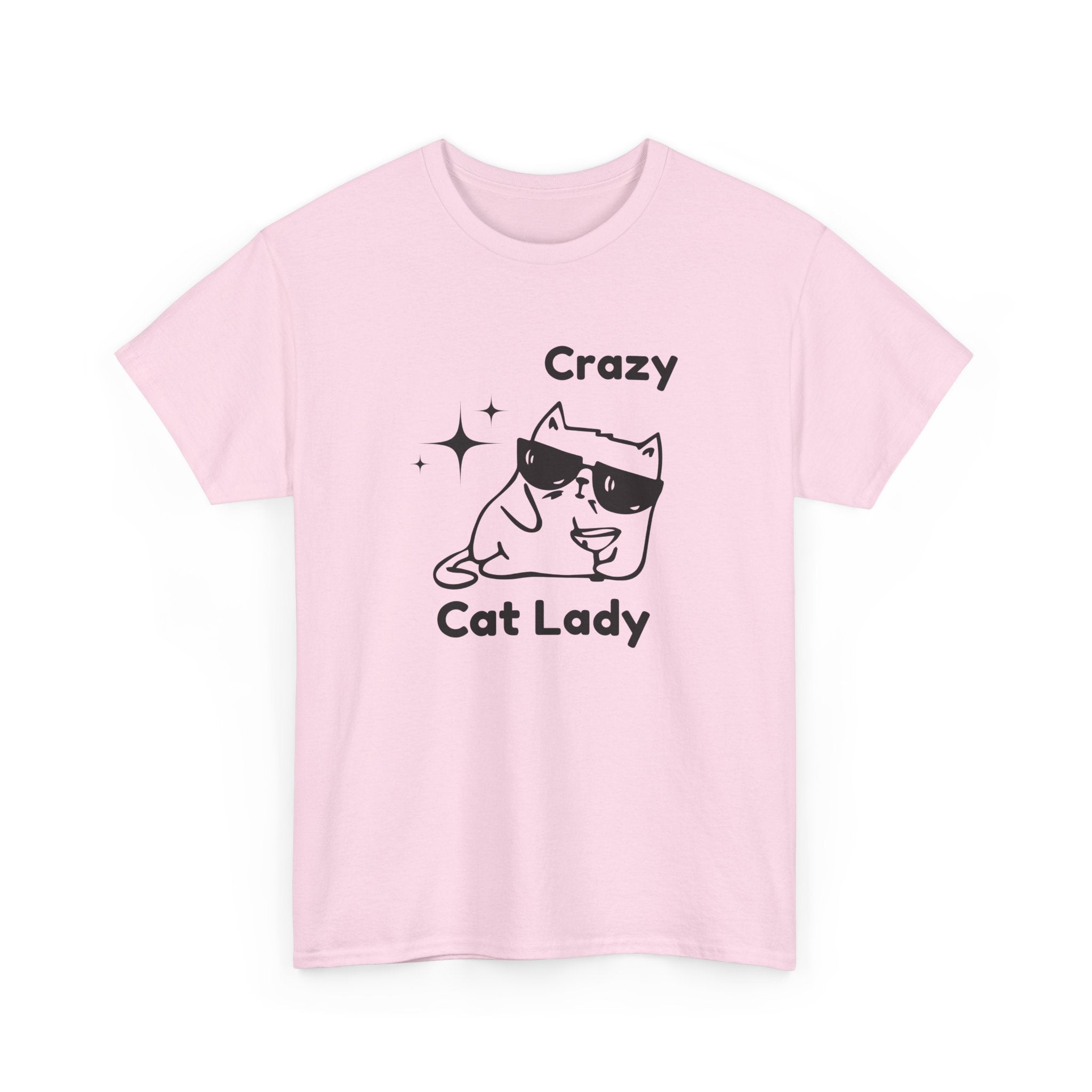 Crazy Cat Lady Unisex Heavy Cotton Tee - Fun Gift for Cat Lovers