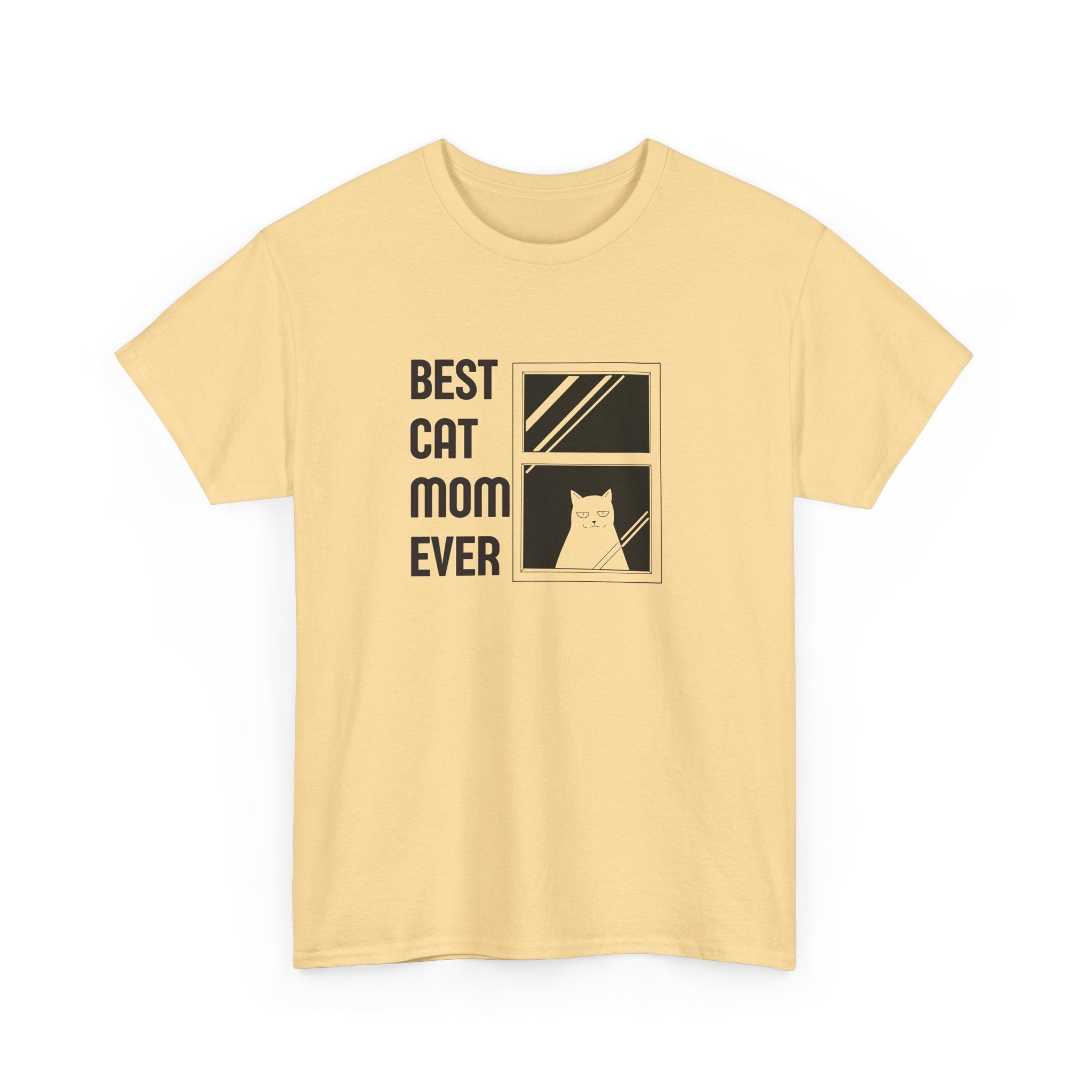 Best Cat Mom Ever Unisex Heavy Cotton Tee - Perfect Gift for Cat Lovers