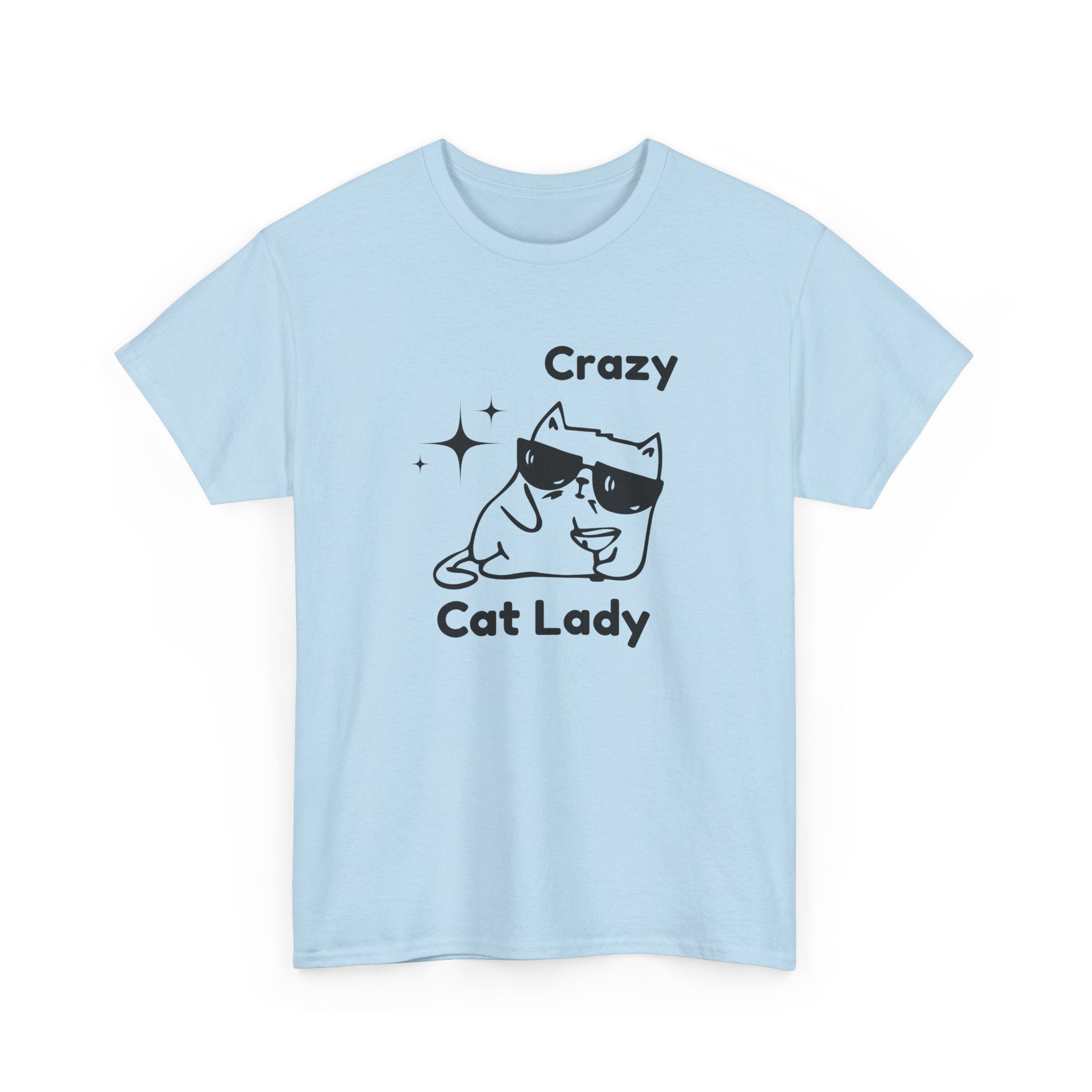 Crazy Cat Lady Unisex Heavy Cotton Tee - Fun Gift for Cat Lovers