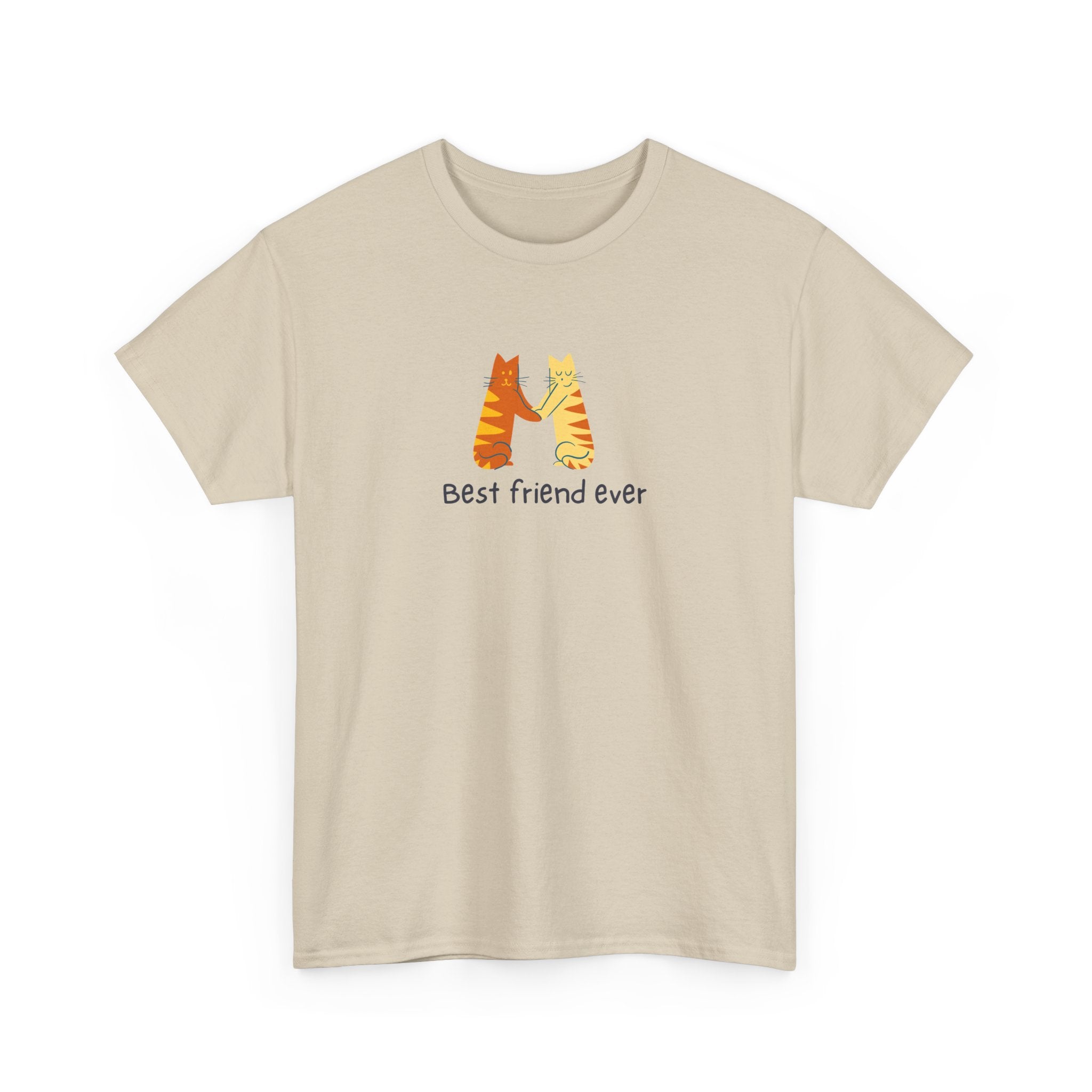 Best Friend Ever Unisex Heavy Cotton Tee - Cute Pet Illustration T-Shirt