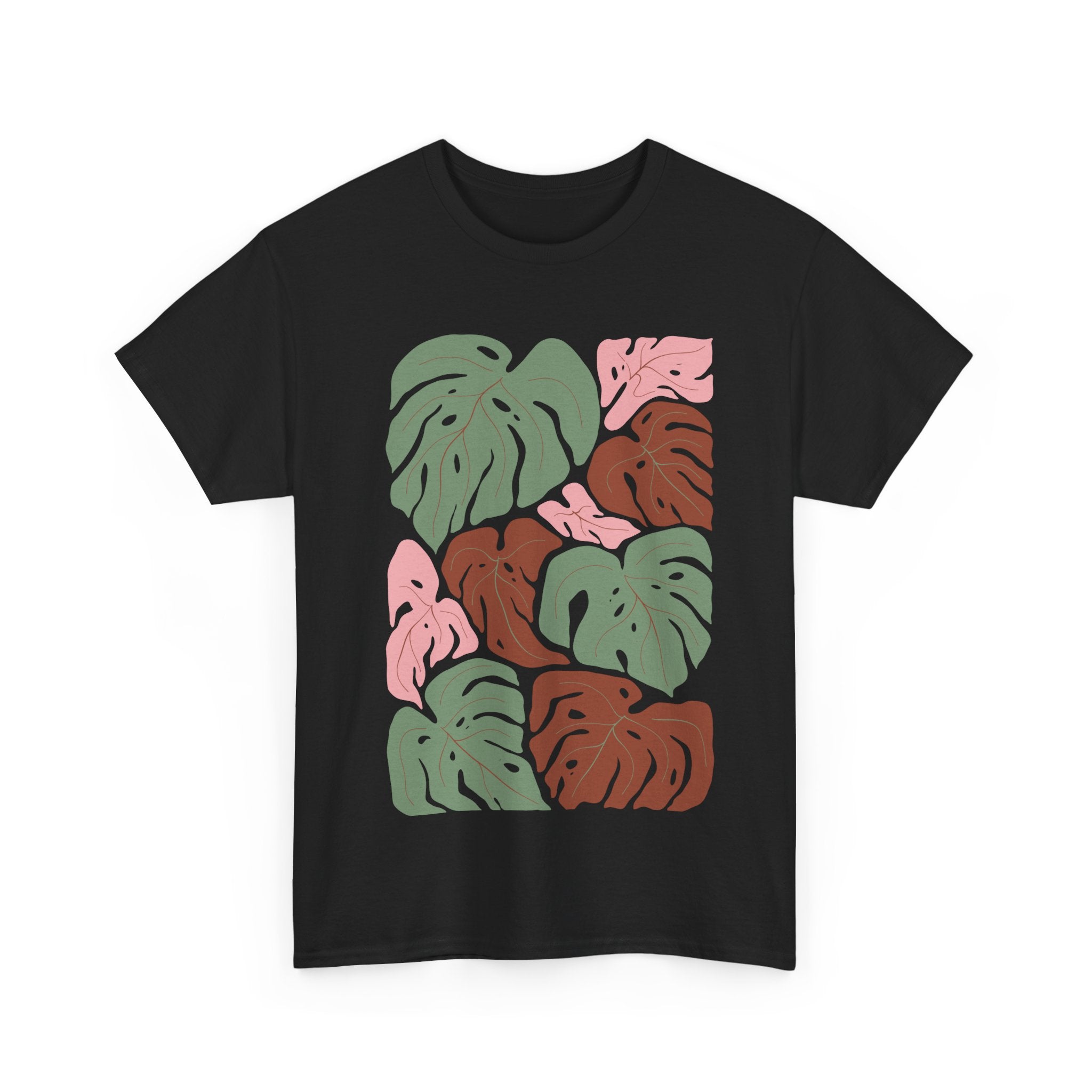 Tropical Leaf Unisex Heavy Cotton Tee - Casual Summer Wear