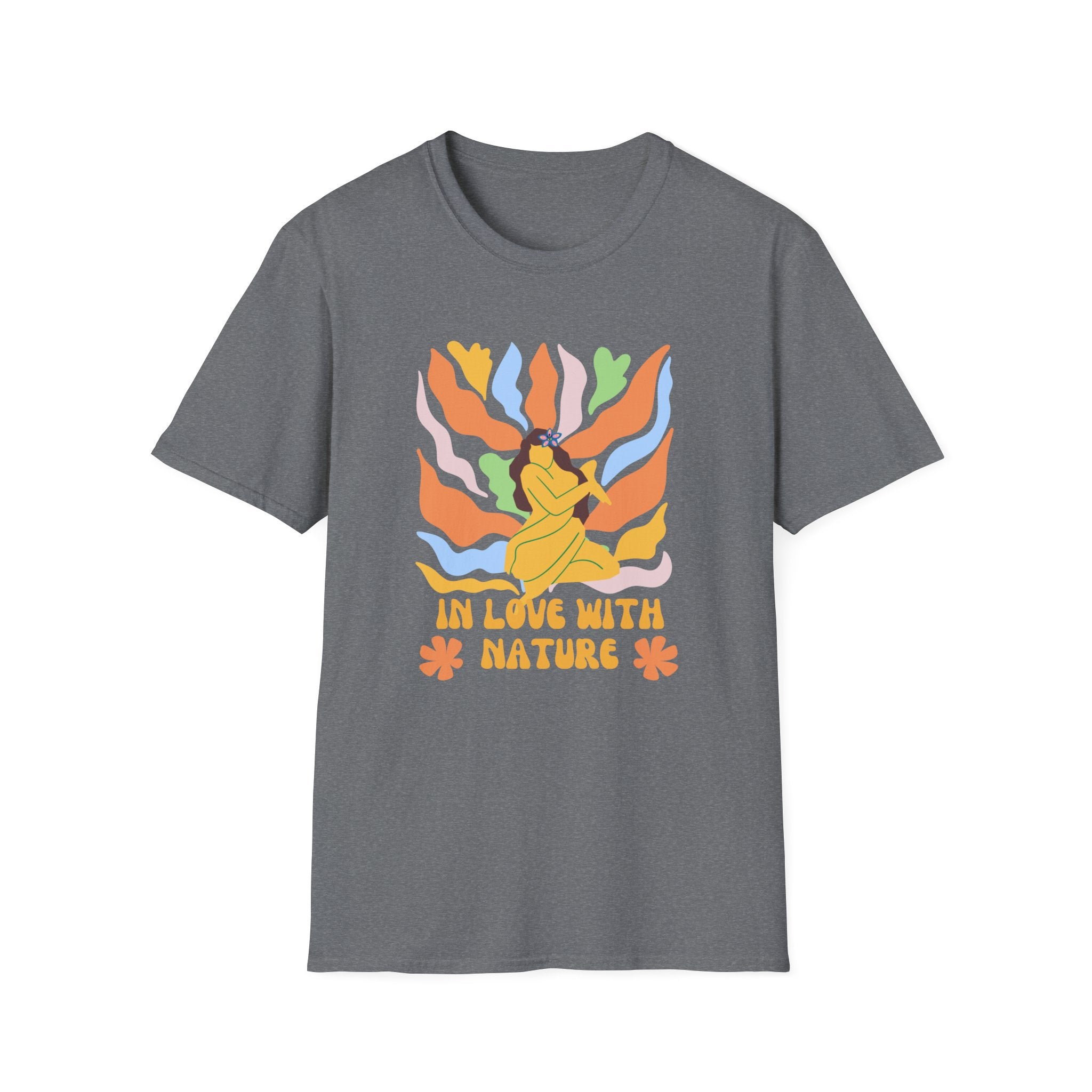 In Love With Nature,Eco-Friendly Tee,Unisex Softstyle T-Shirt
