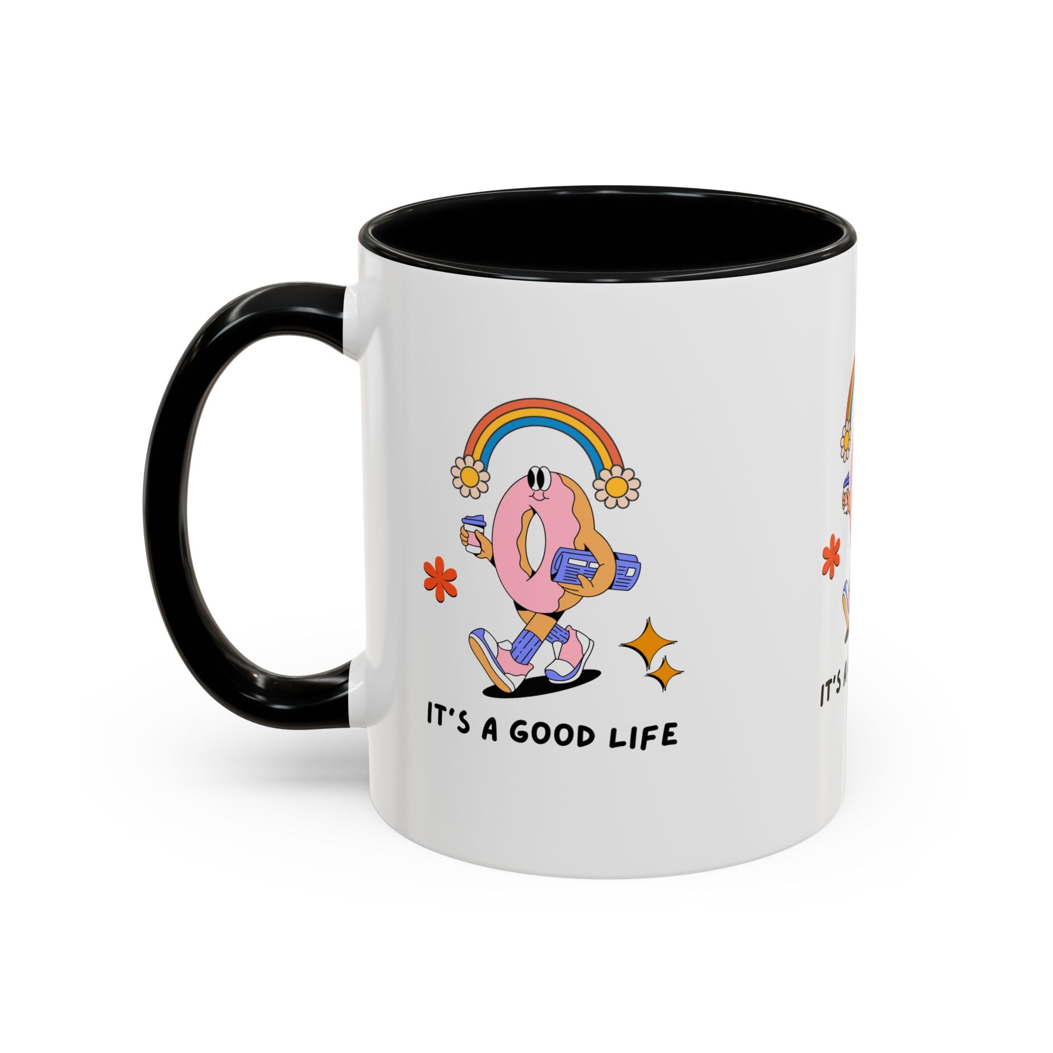 Whimsical Coffee Mug - "It's a Good Life" Design