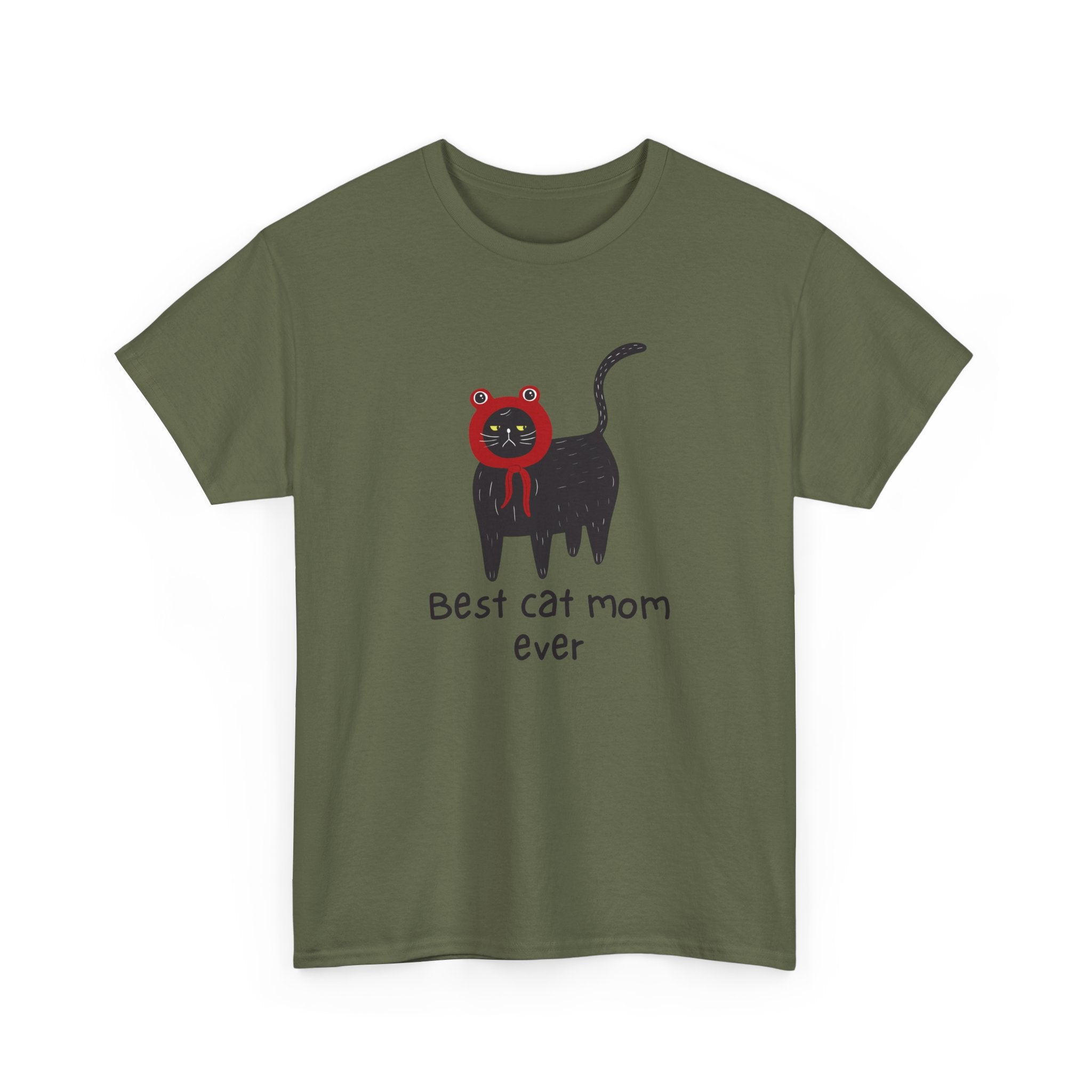 Best Cat Mom Ever Unisex Heavy Cotton Tee - Fun Gift for Cat Lovers