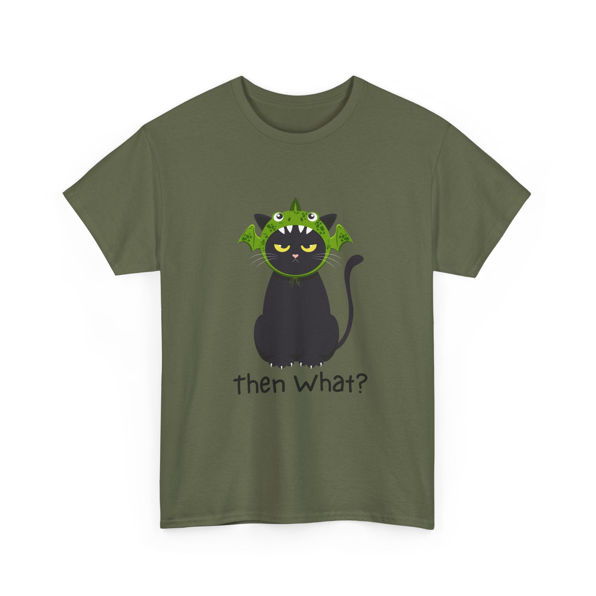 "then What?" Unisex Cotton T-Shirt for Animal Lovers & Halloween