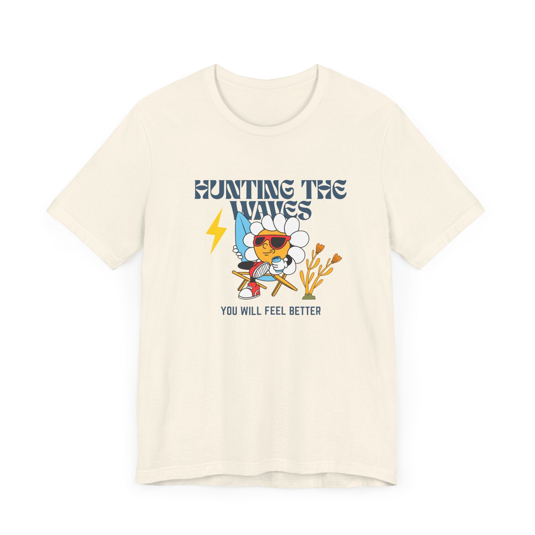 Hunting The Waves Graphic - Feel Better in Style-Surf Vibes Unisex Jersey T-shirt
