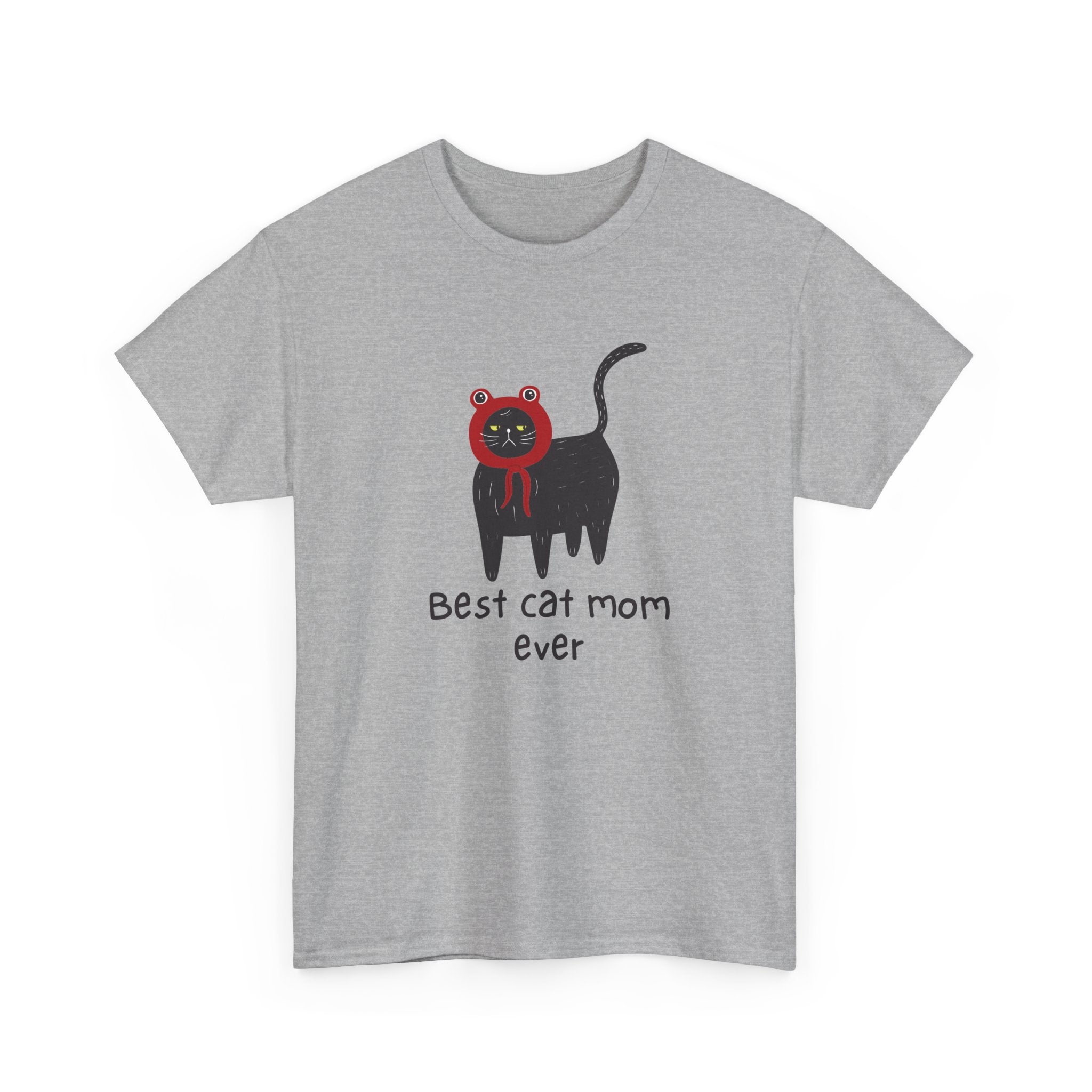 Best Cat Mom Ever Unisex Heavy Cotton Tee - Fun Gift for Cat Lovers