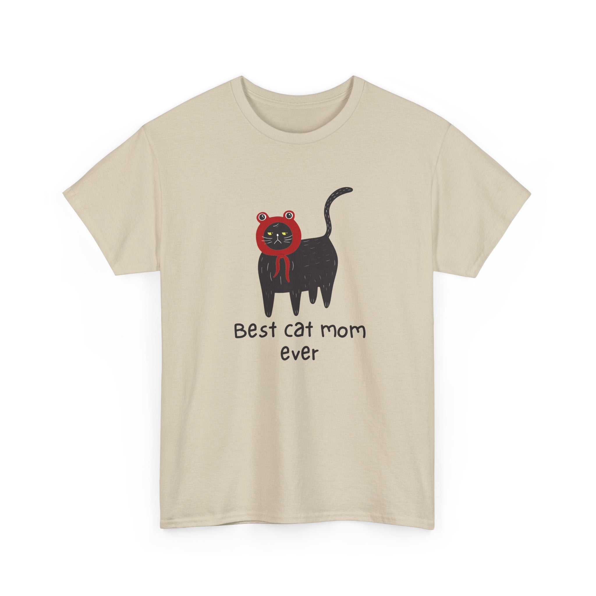 Best Cat Mom Ever Unisex Heavy Cotton Tee - Fun Gift for Cat Lovers