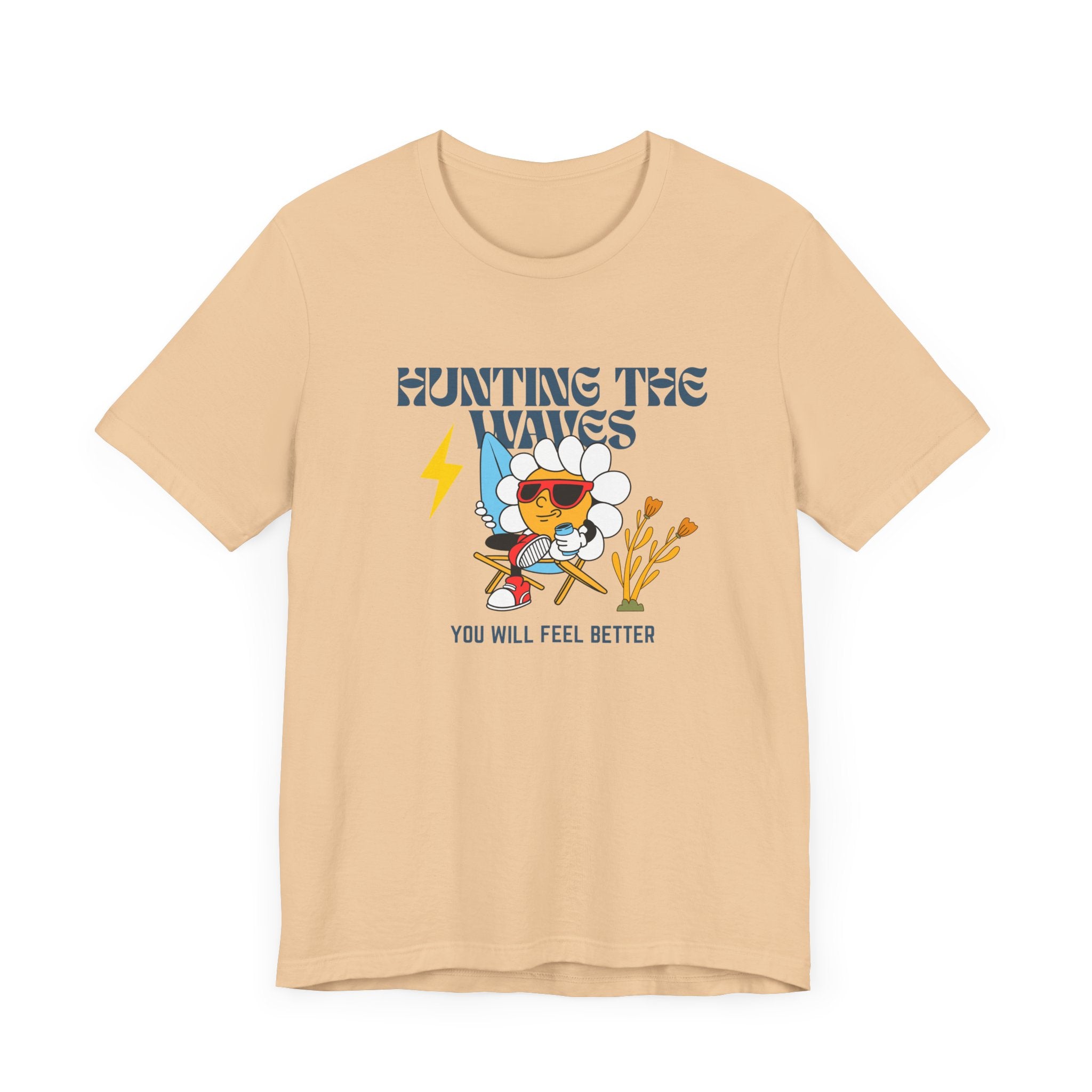 Hunting The Waves Graphic - Feel Better in Style-Surf Vibes Unisex Jersey T-shirt